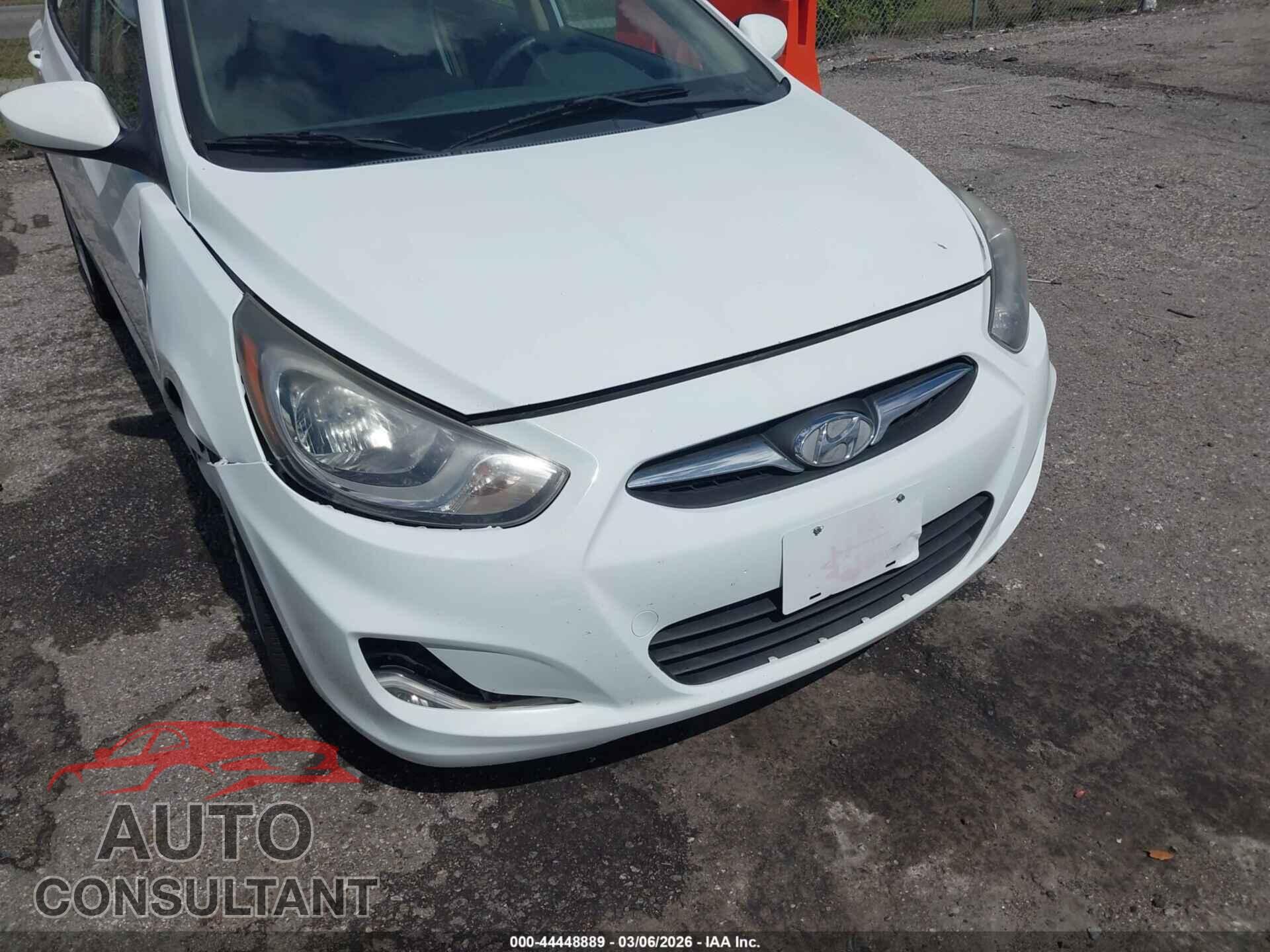 HYUNDAI ACCENT 2013 - KMHCU4AE6DU569836