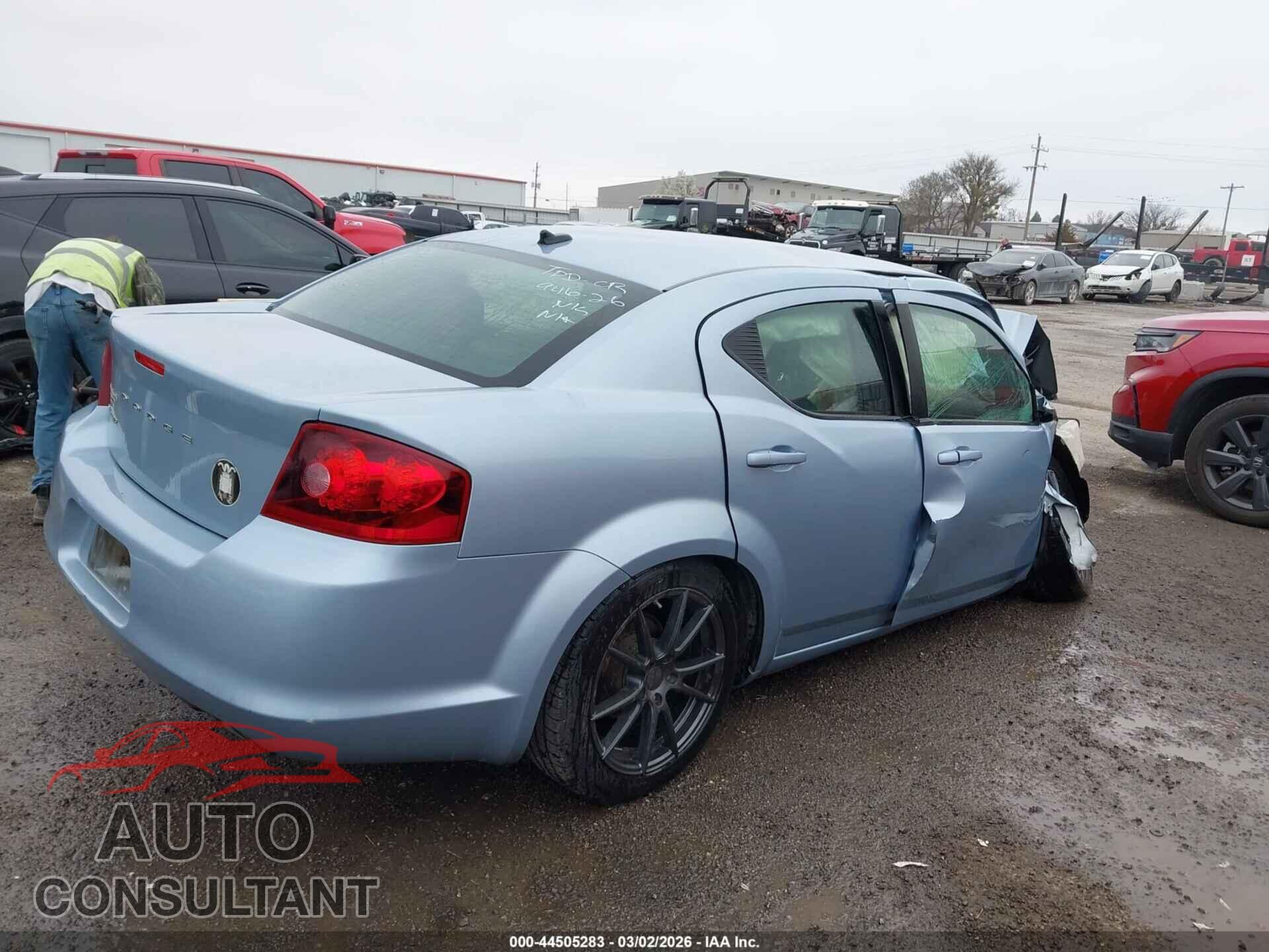 DODGE AVENGER 2013 - 1C3CDZAB6DN730823