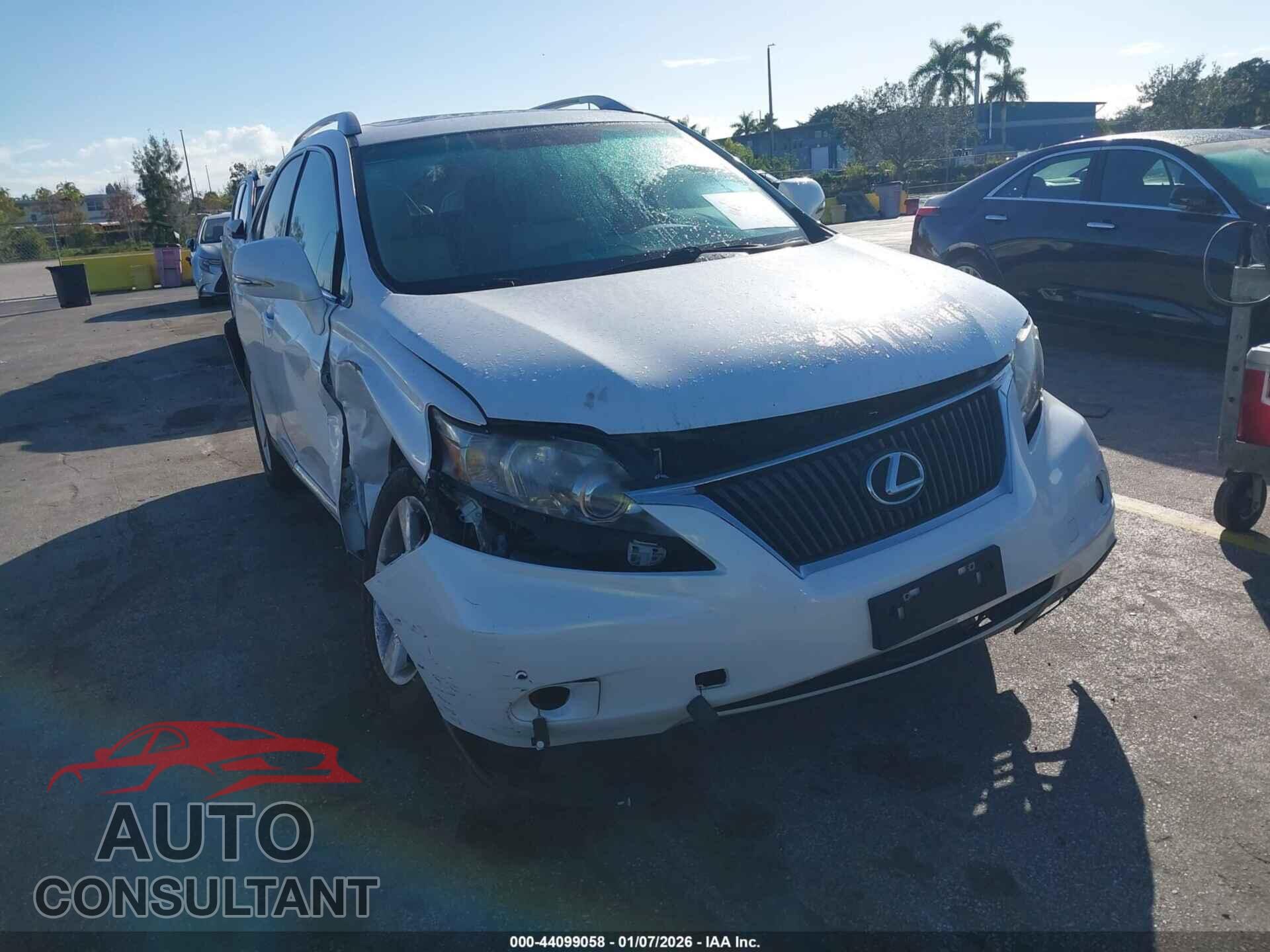 LEXUS RX 350 2012 - 2T2BK1BAXCC141467