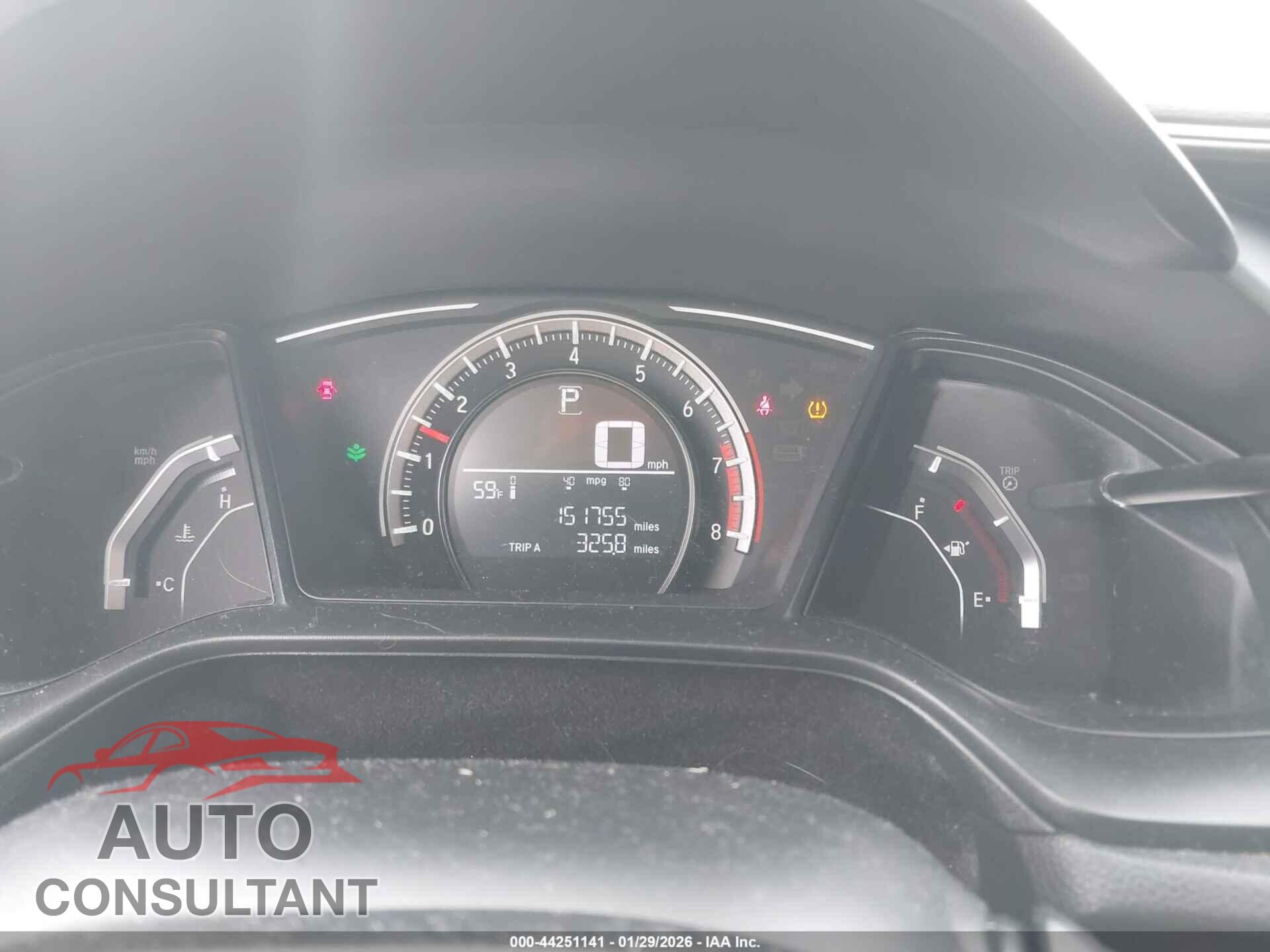 HONDA CIVIC 2017 - 19XFC2F51HE054653