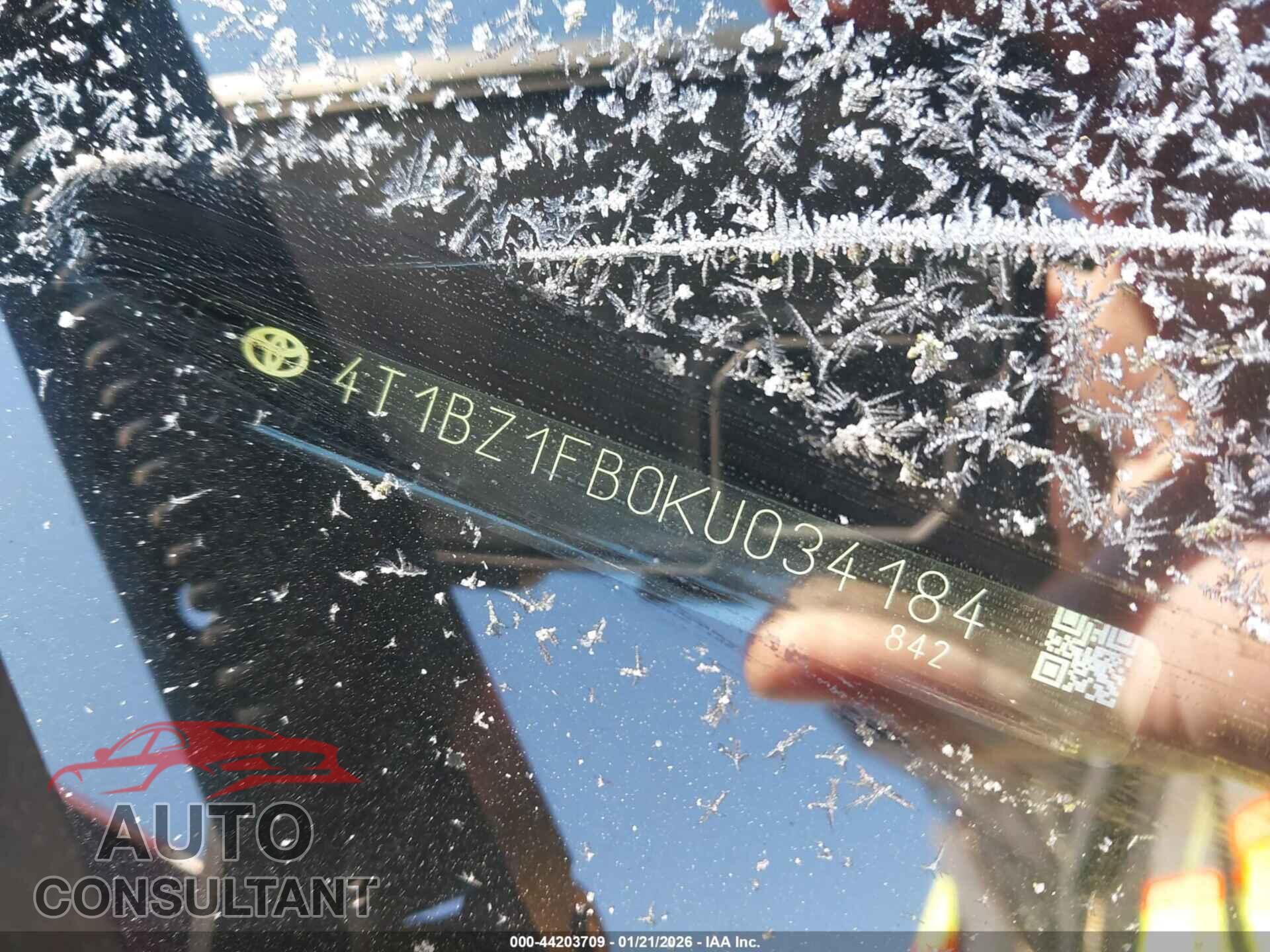 TOYOTA AVALON 2019 - 4T1BZ1FB0KU034184