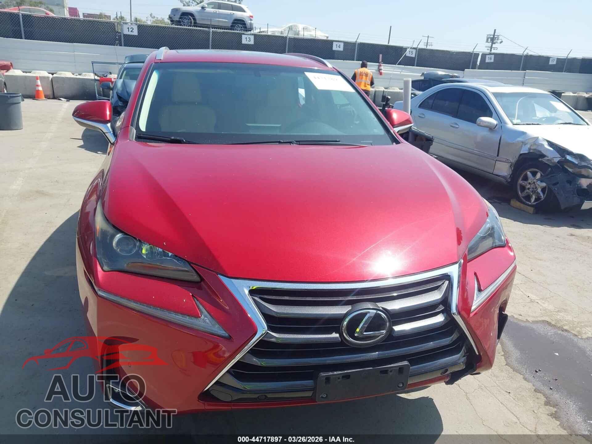 LEXUS NX 2017 - JTJYARBZ9H2071016
