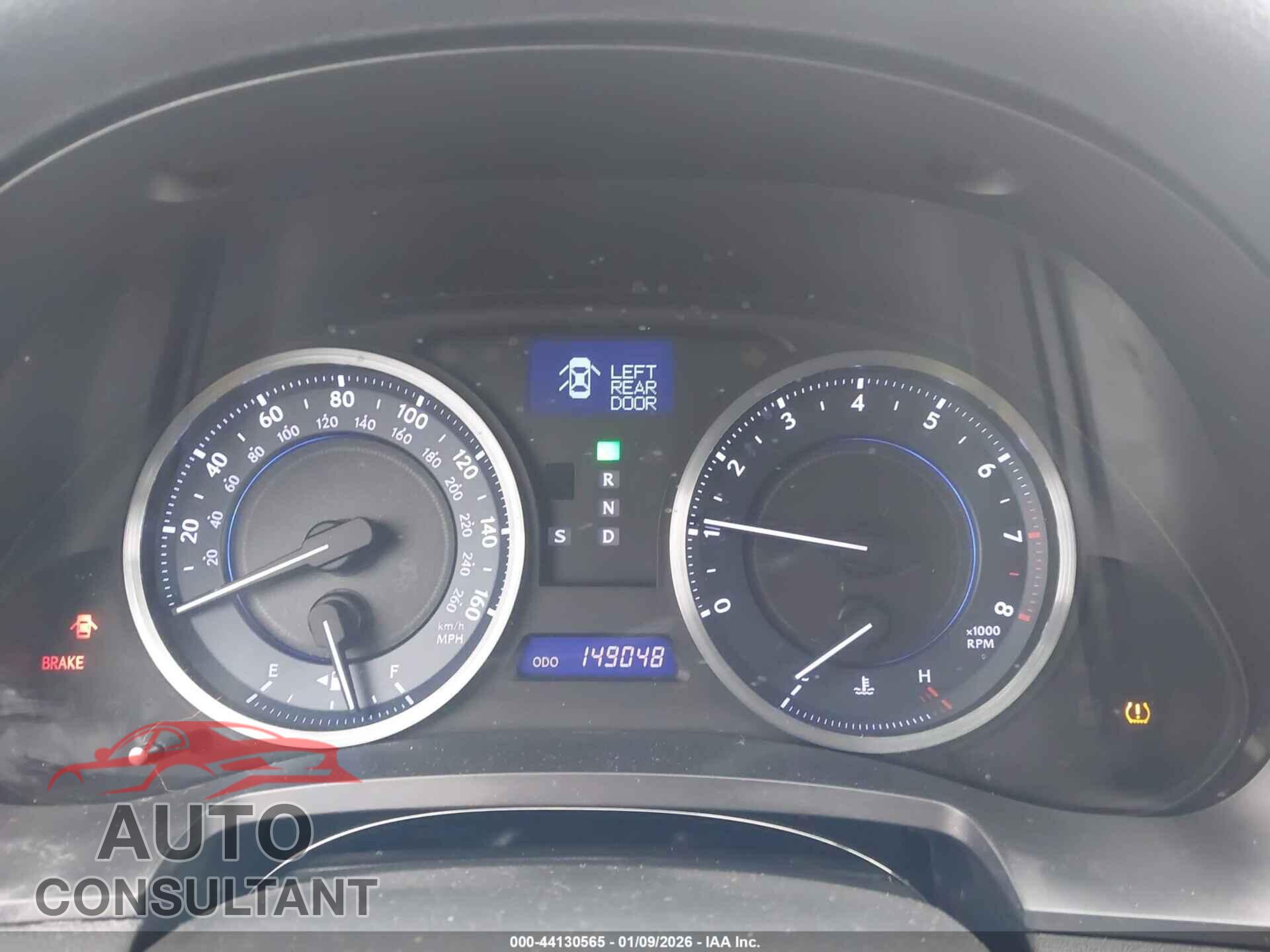 LEXUS IS 250 2012 - JTHCF5C29C5055493
