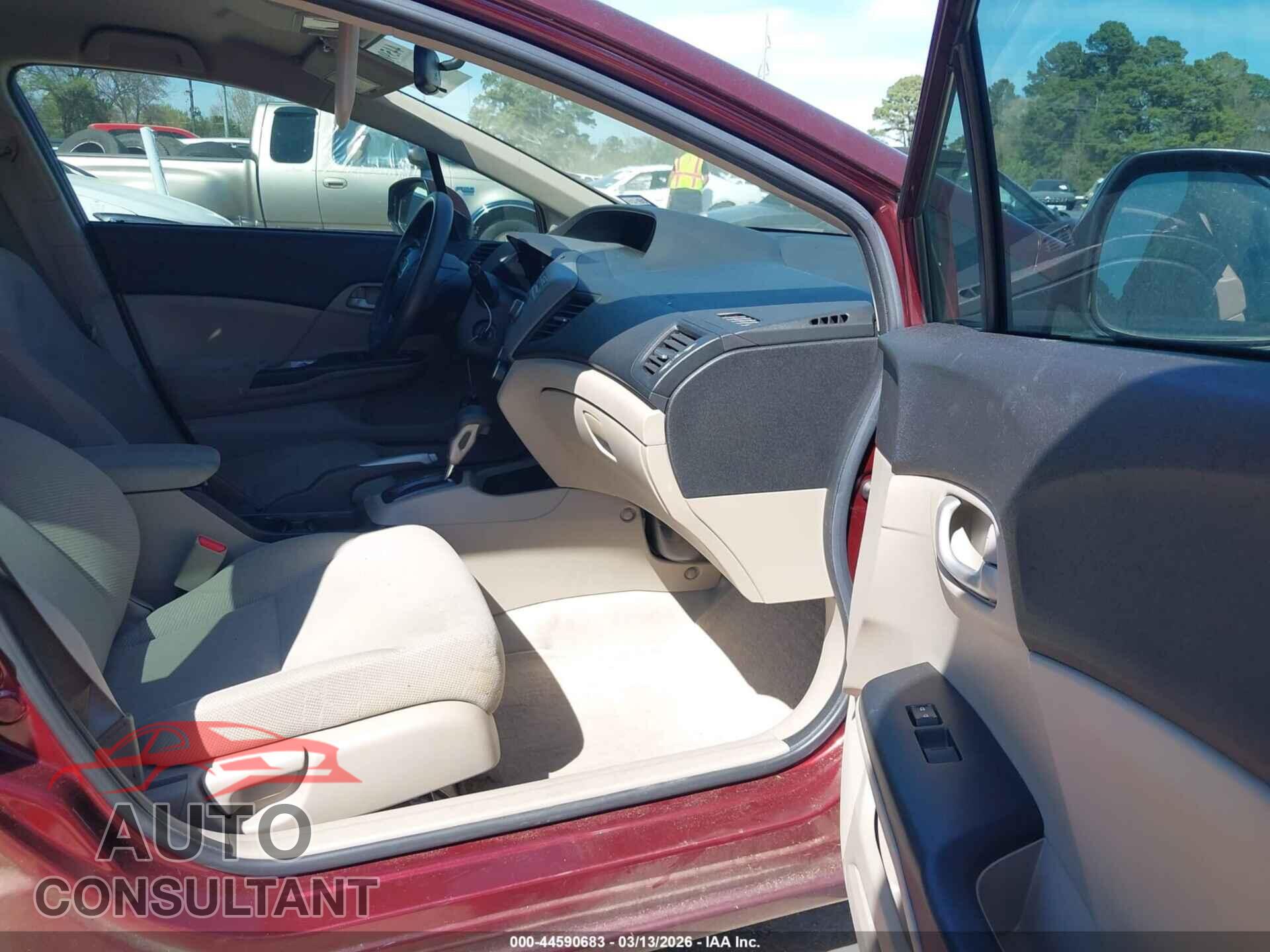 HONDA CIVIC 2012 - JHMFB2F52CS001192