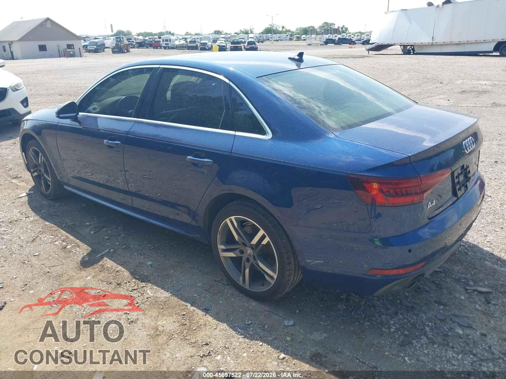 AUDI A4 2018 - WAULMAF44JA219344