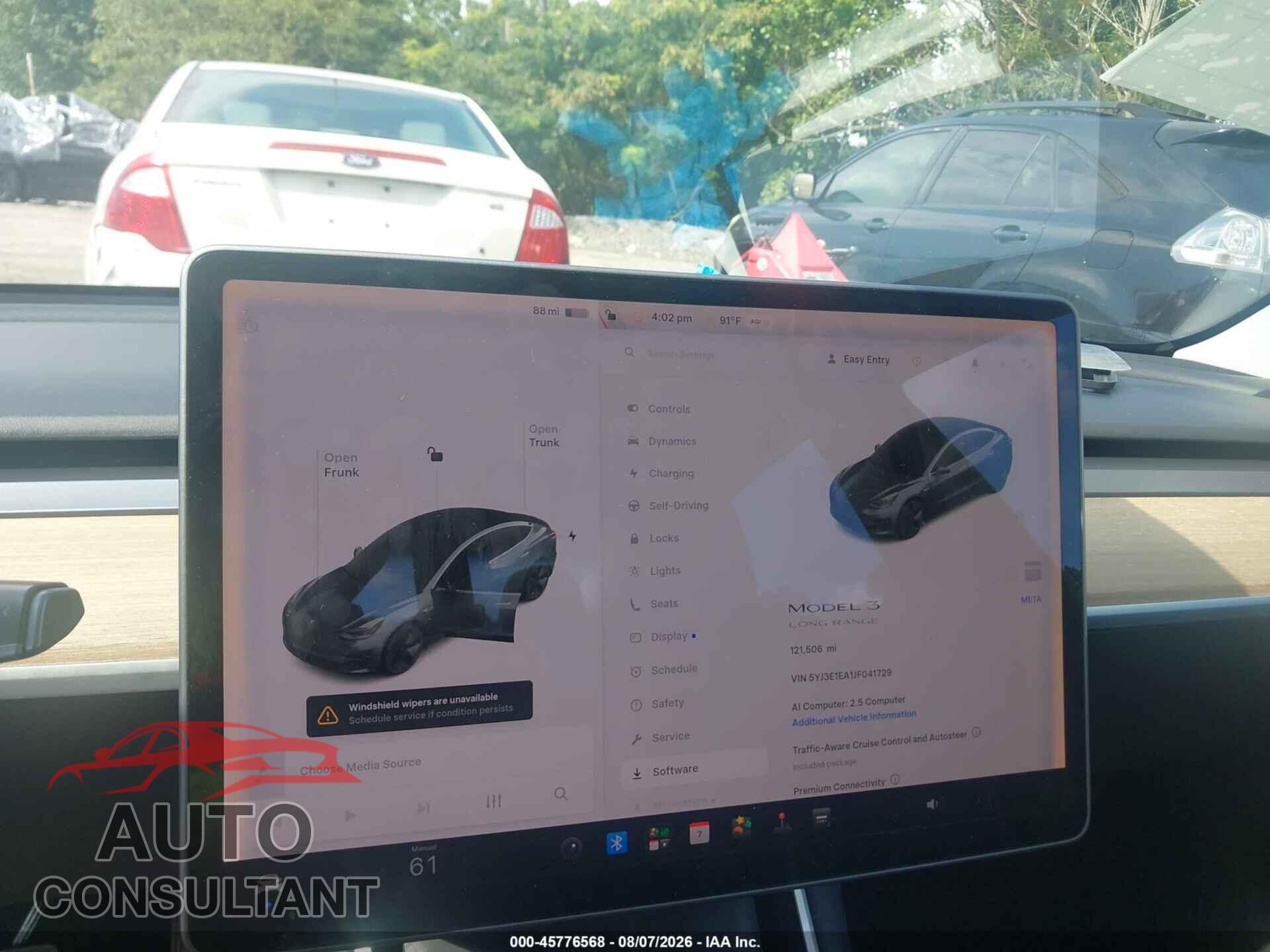 TESLA MODEL 3 2018 - 5YJ3E1EA1JF041729