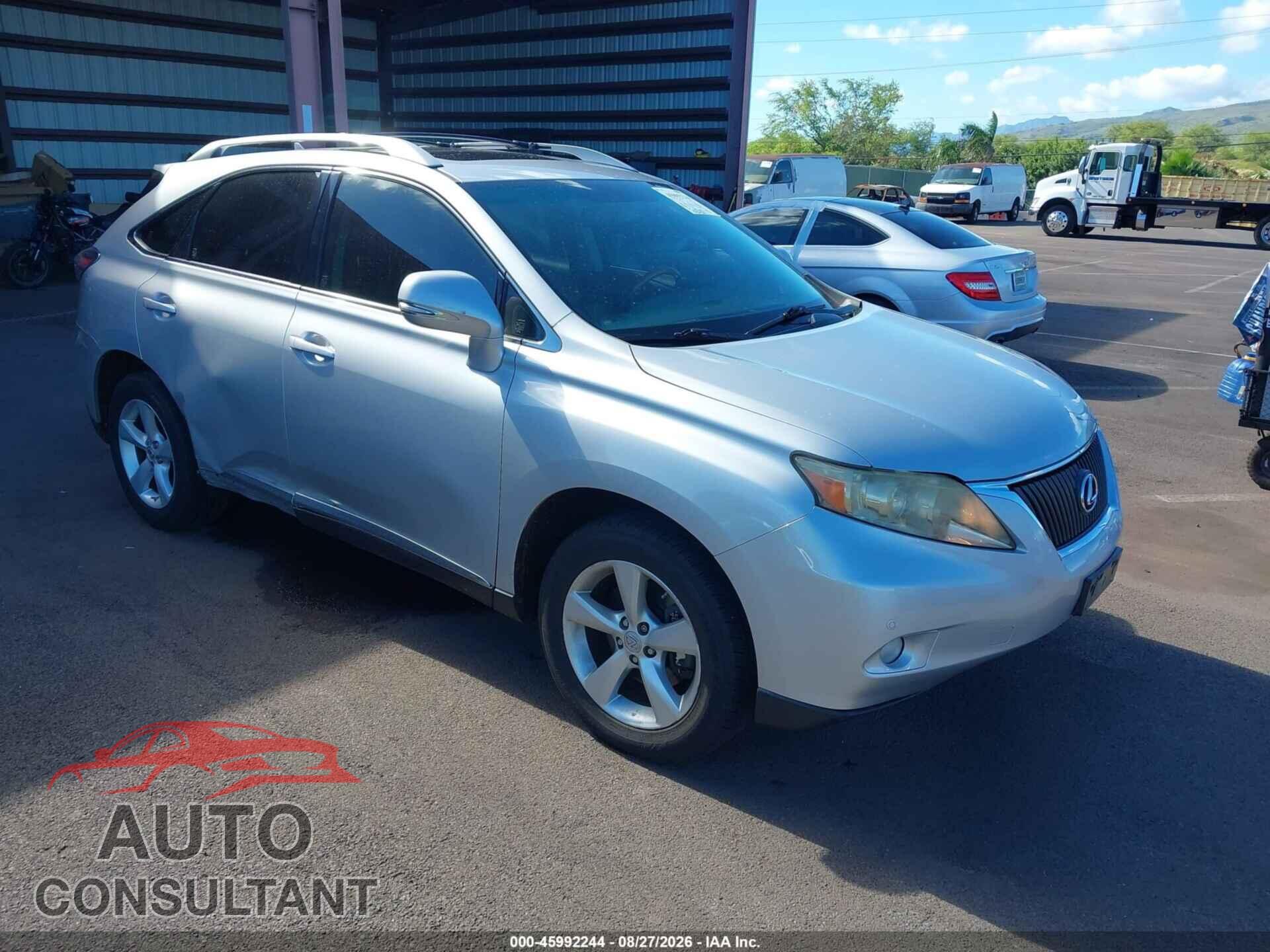 LEXUS RX 350 2011 - JTJZK1BA3B2005047
