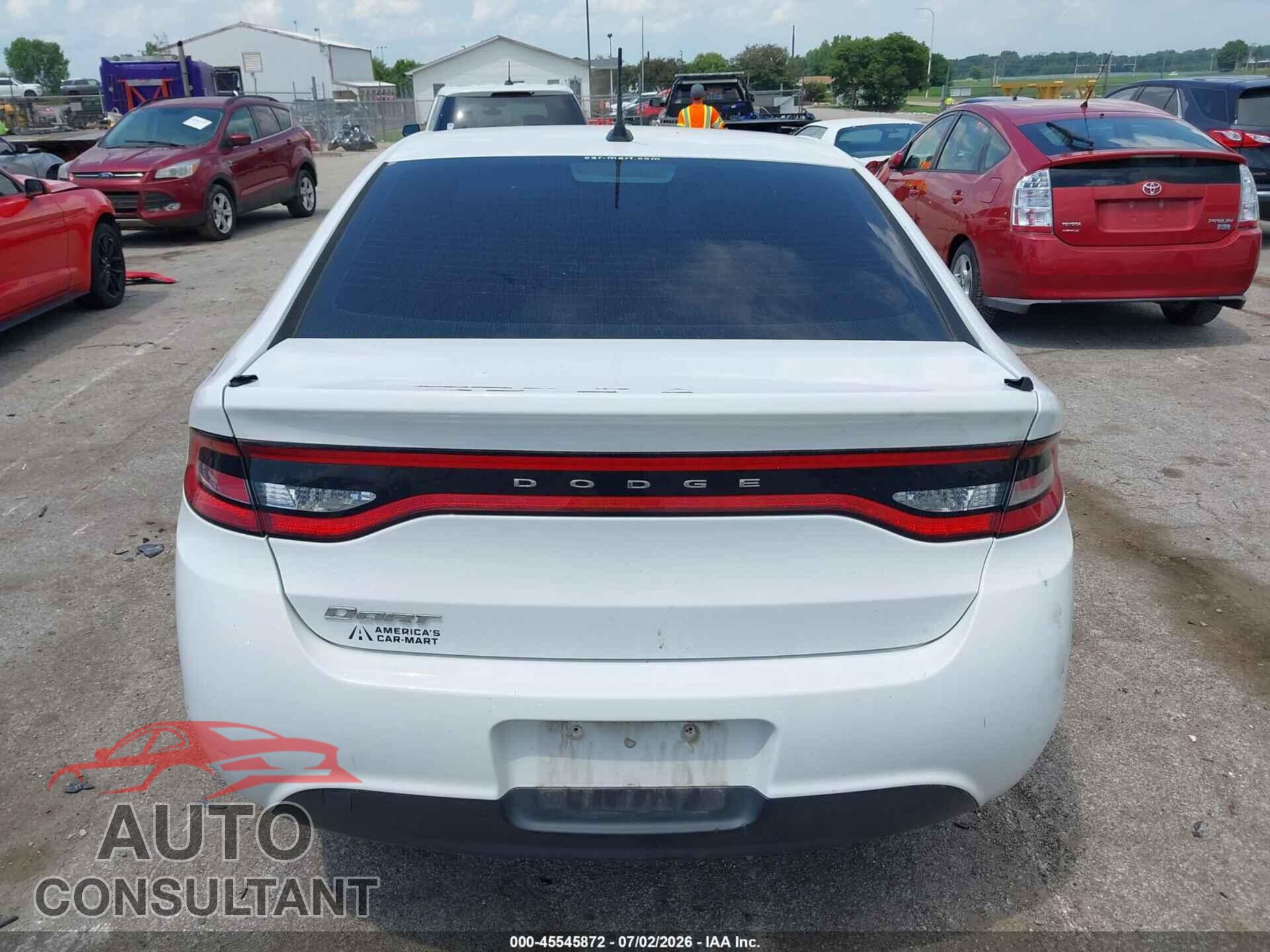 DODGE DART 2014 - 1C3CDFAA5ED724119