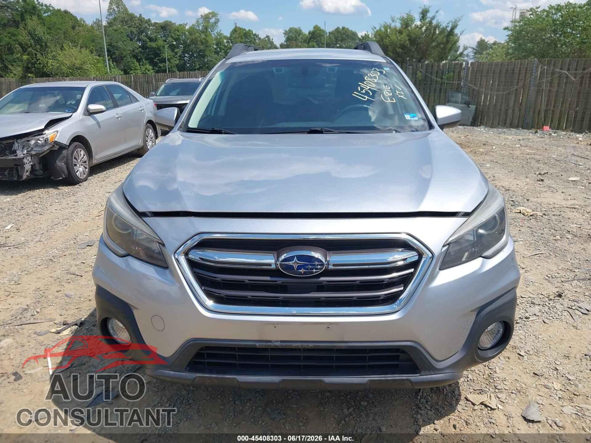 SUBARU OUTBACK 2019 - 4S4BSAFC1K3304607