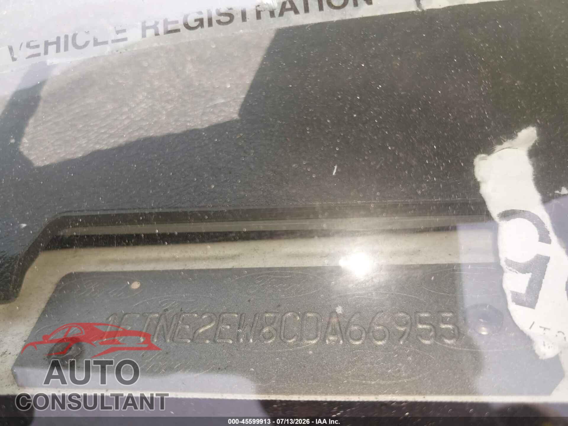 FORD E-250 2012 - 1FTNE2EW8CDA66955