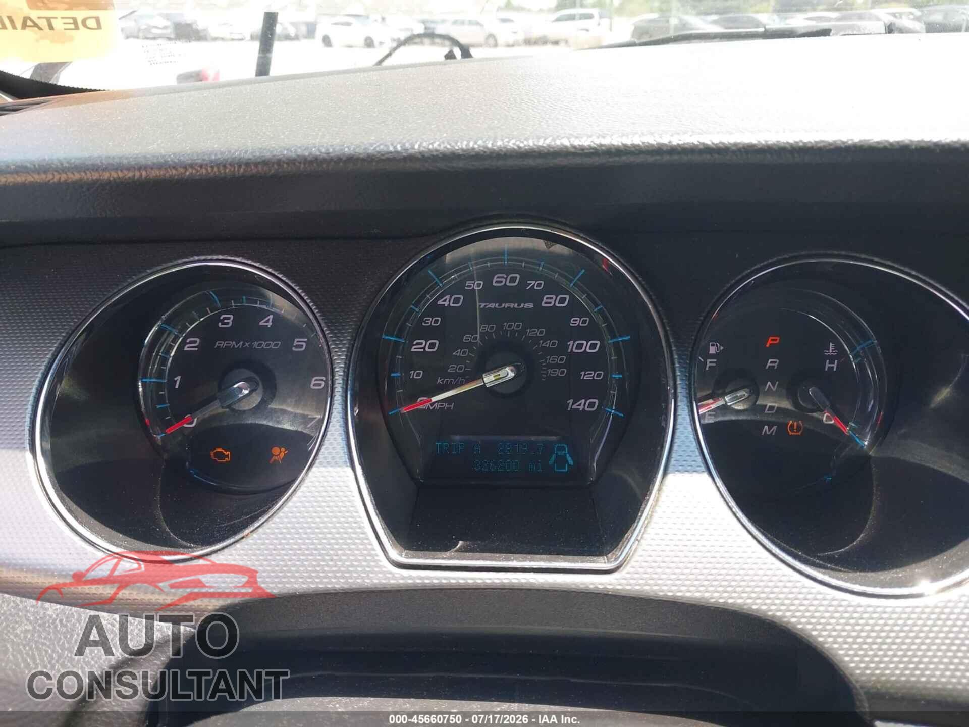 FORD TAURUS 2011 - 1FAHP2EW7BG156091