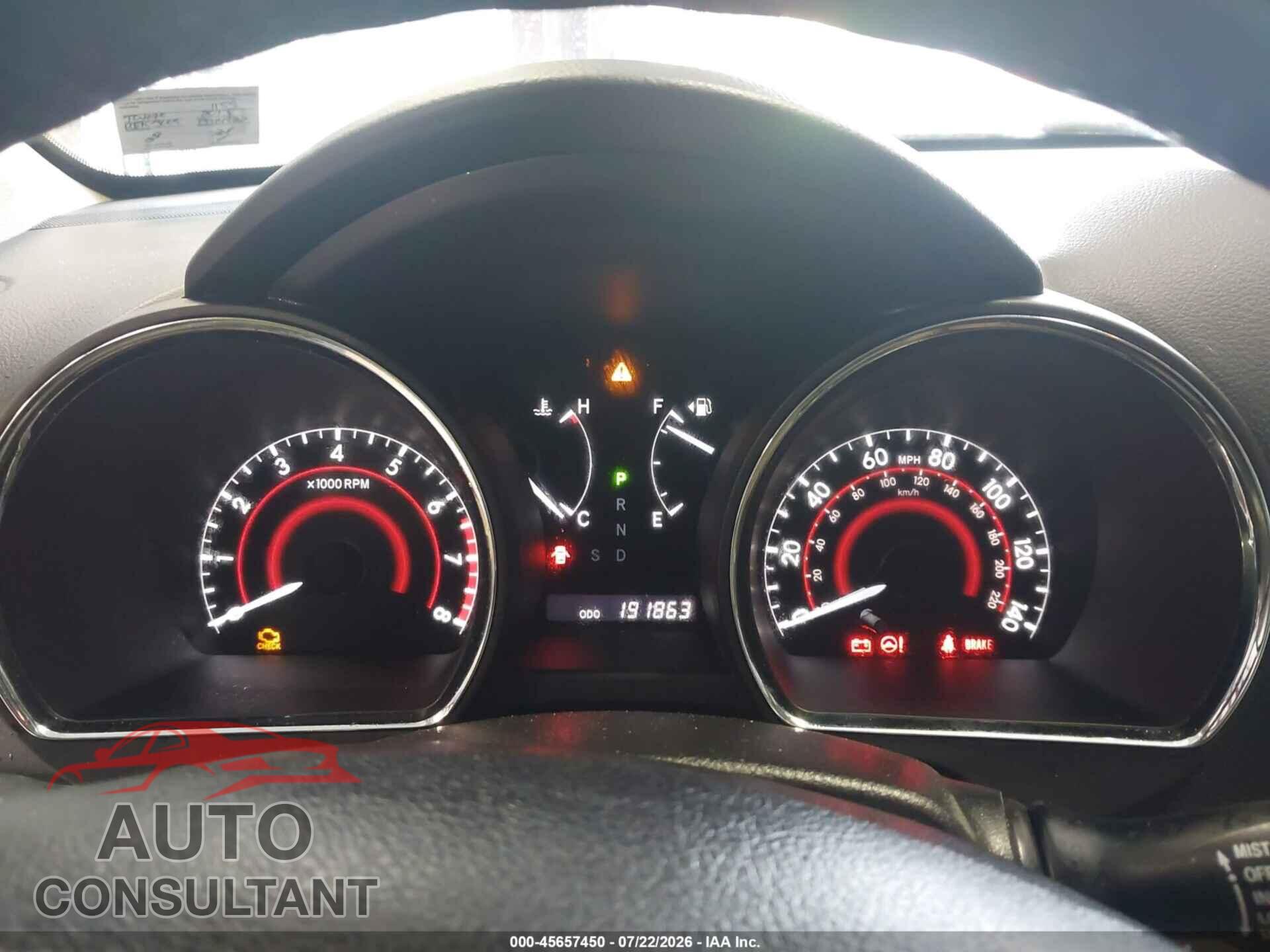 TOYOTA HIGHLANDER 2013 - 5TDBK3EH8DS191155