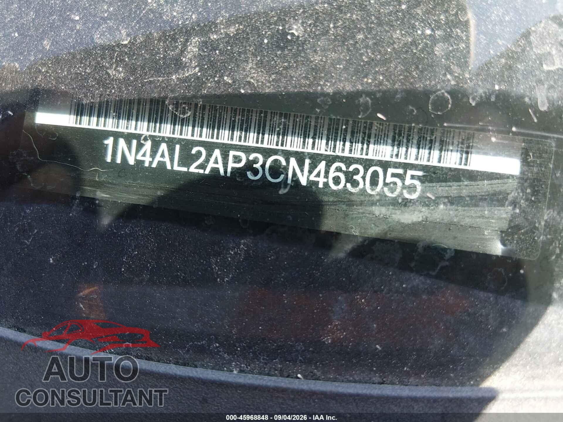 NISSAN ALTIMA 2012 - 1N4AL2AP3CN463055