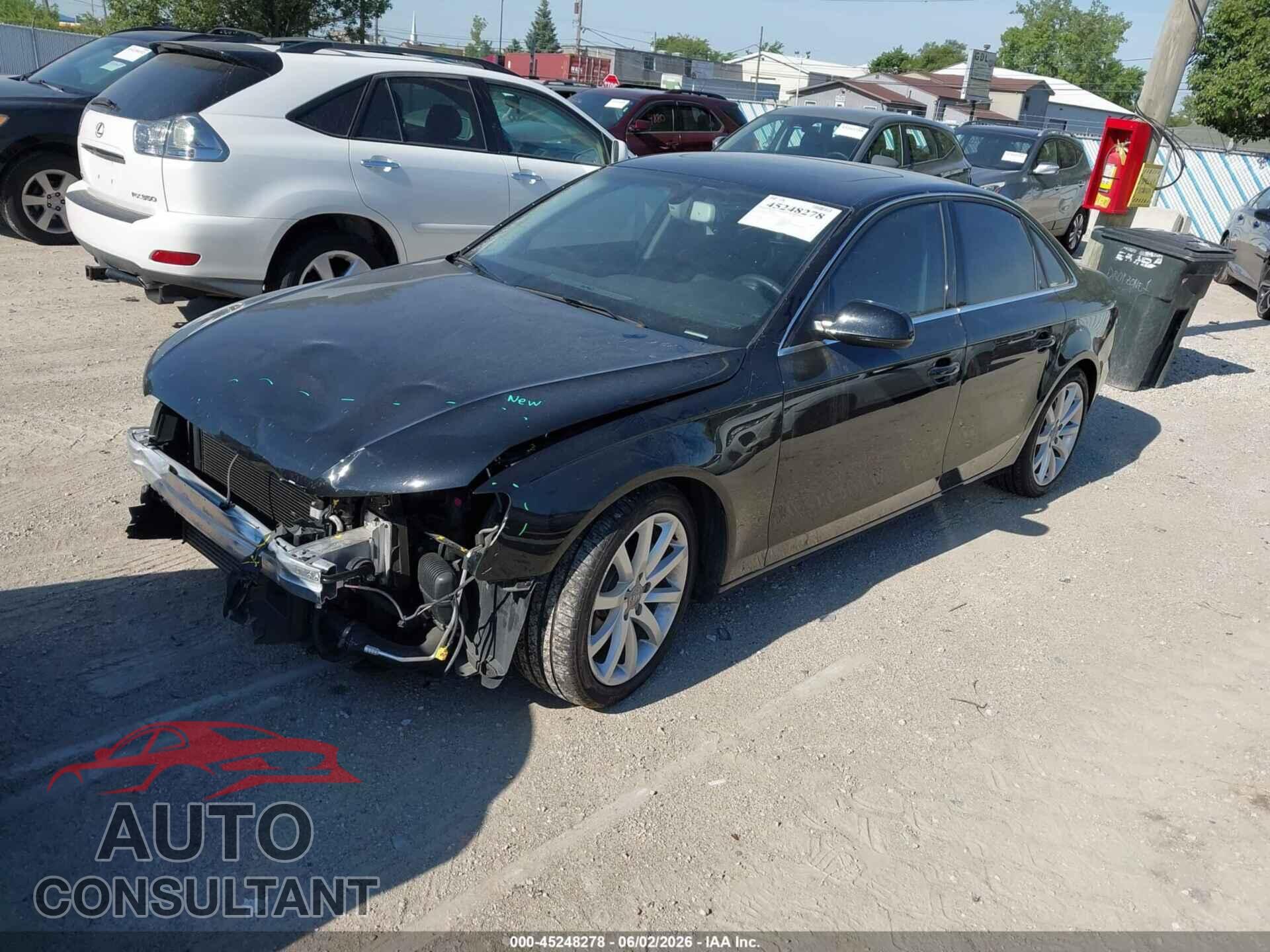 AUDI A4 2013 - WAUKFBFL5DN041654