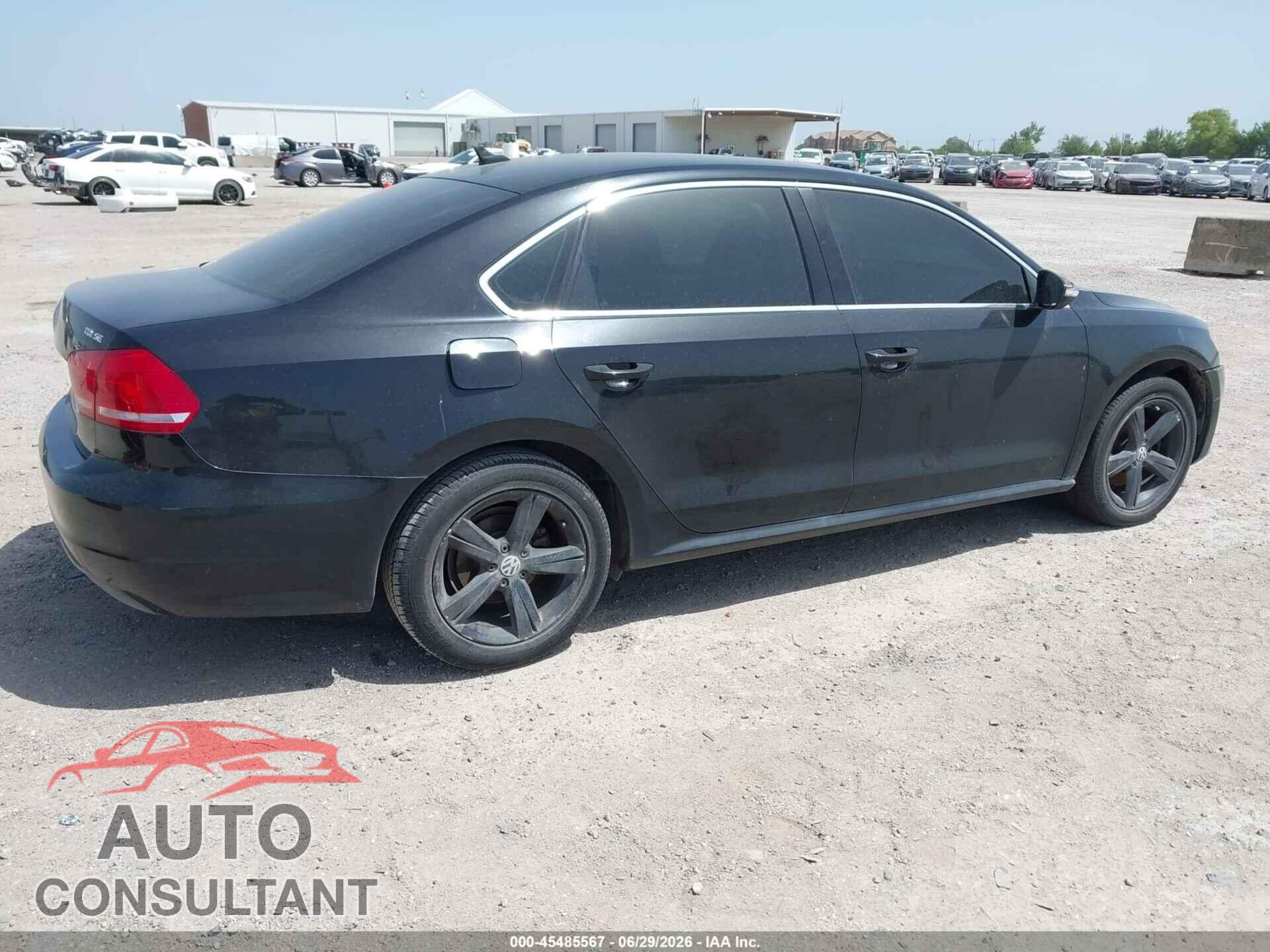 VOLKSWAGEN PASSAT 2012 - 1VWBN7A31CC069694