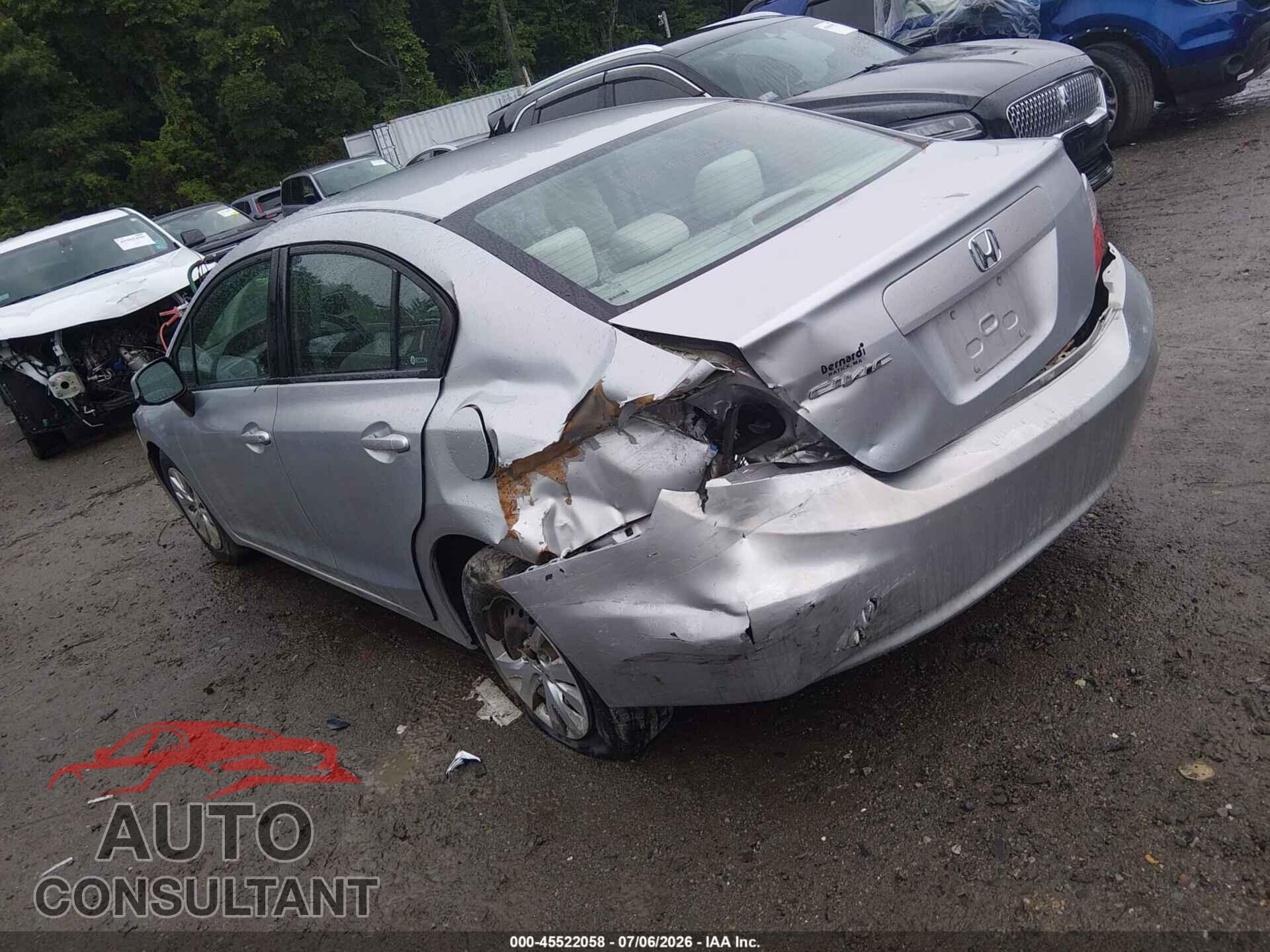 HONDA CIVIC 2012 - 2HGFB2F56CH557841