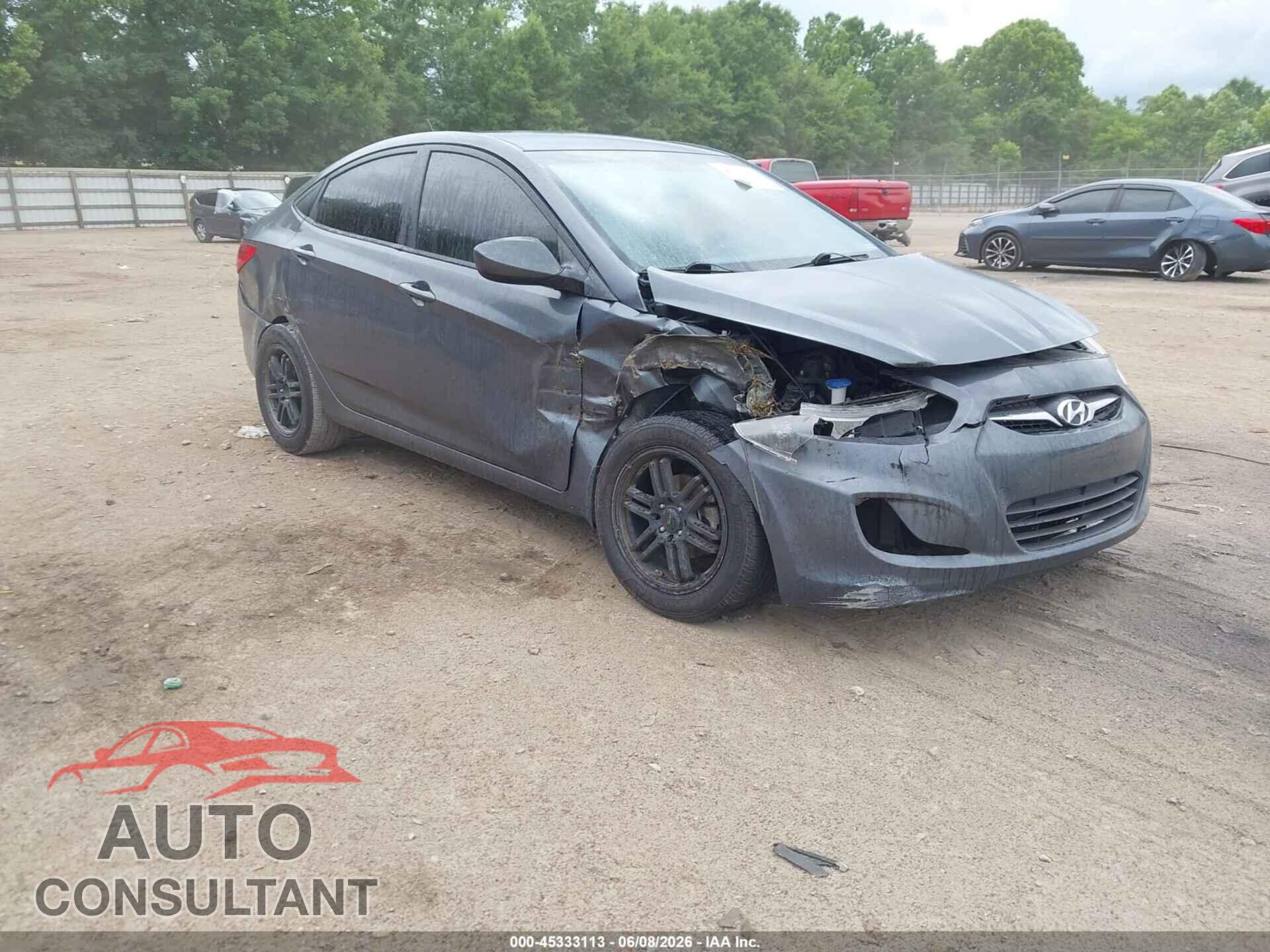 HYUNDAI ACCENT 2013 - KMHCT4AEXDU411986