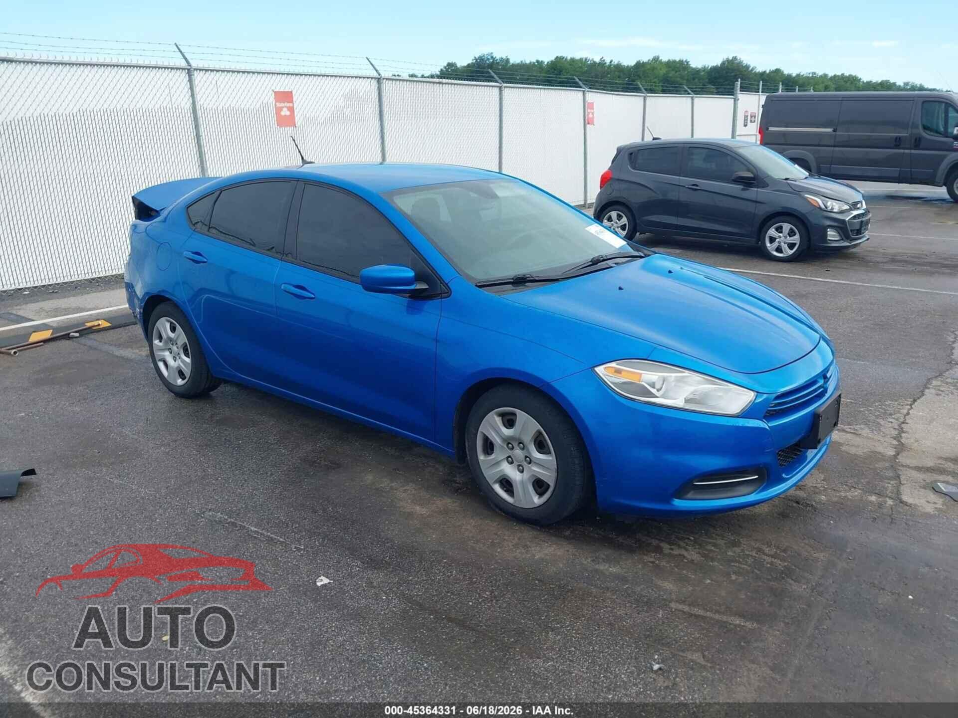 DODGE DART 2015 - 1C3CDFAA6FD407712