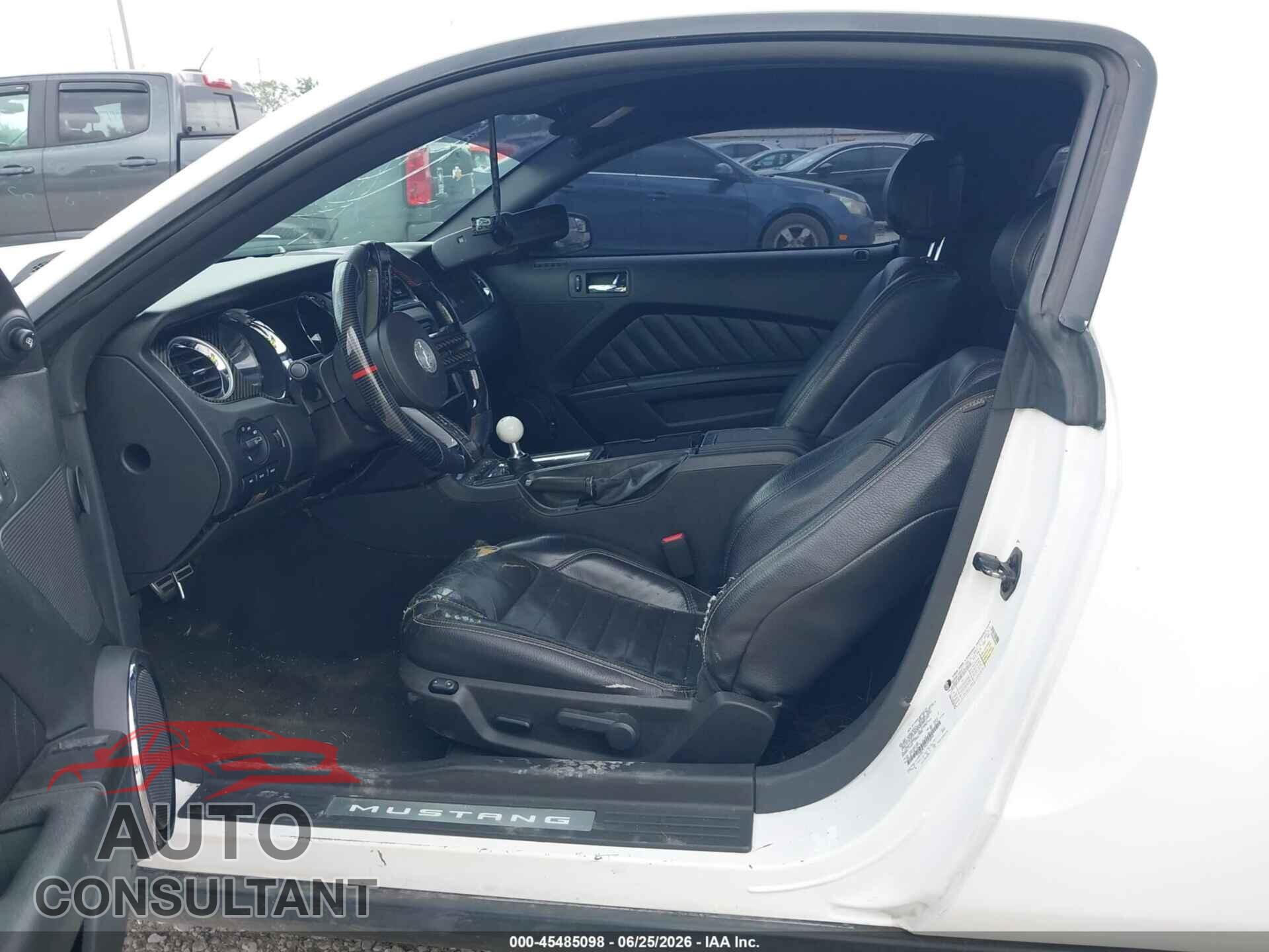 FORD MUSTANG 2012 - 1ZVBP8CF6C5258949