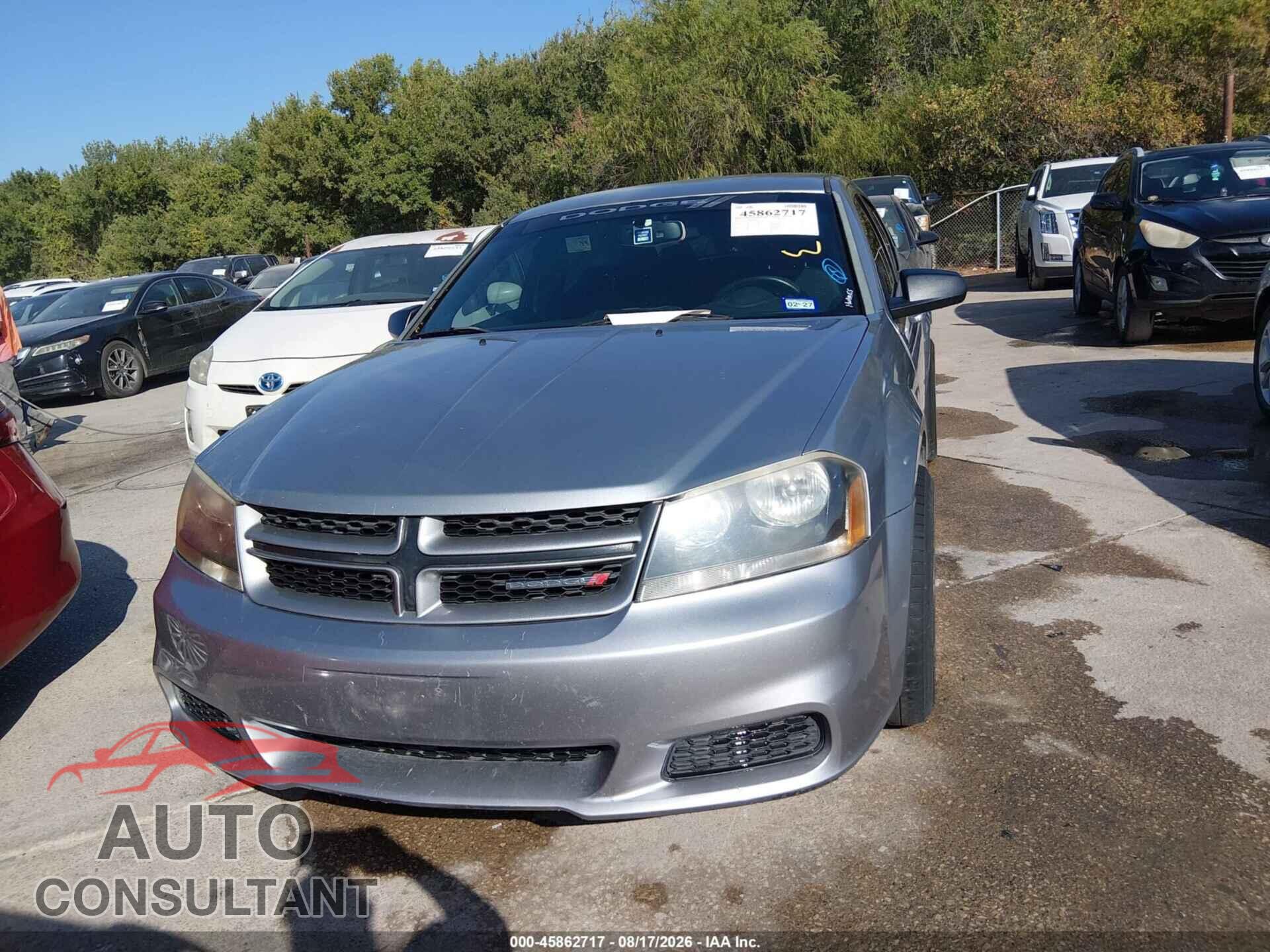 DODGE AVENGER 2013 - 1C3CDZAG3DN769803