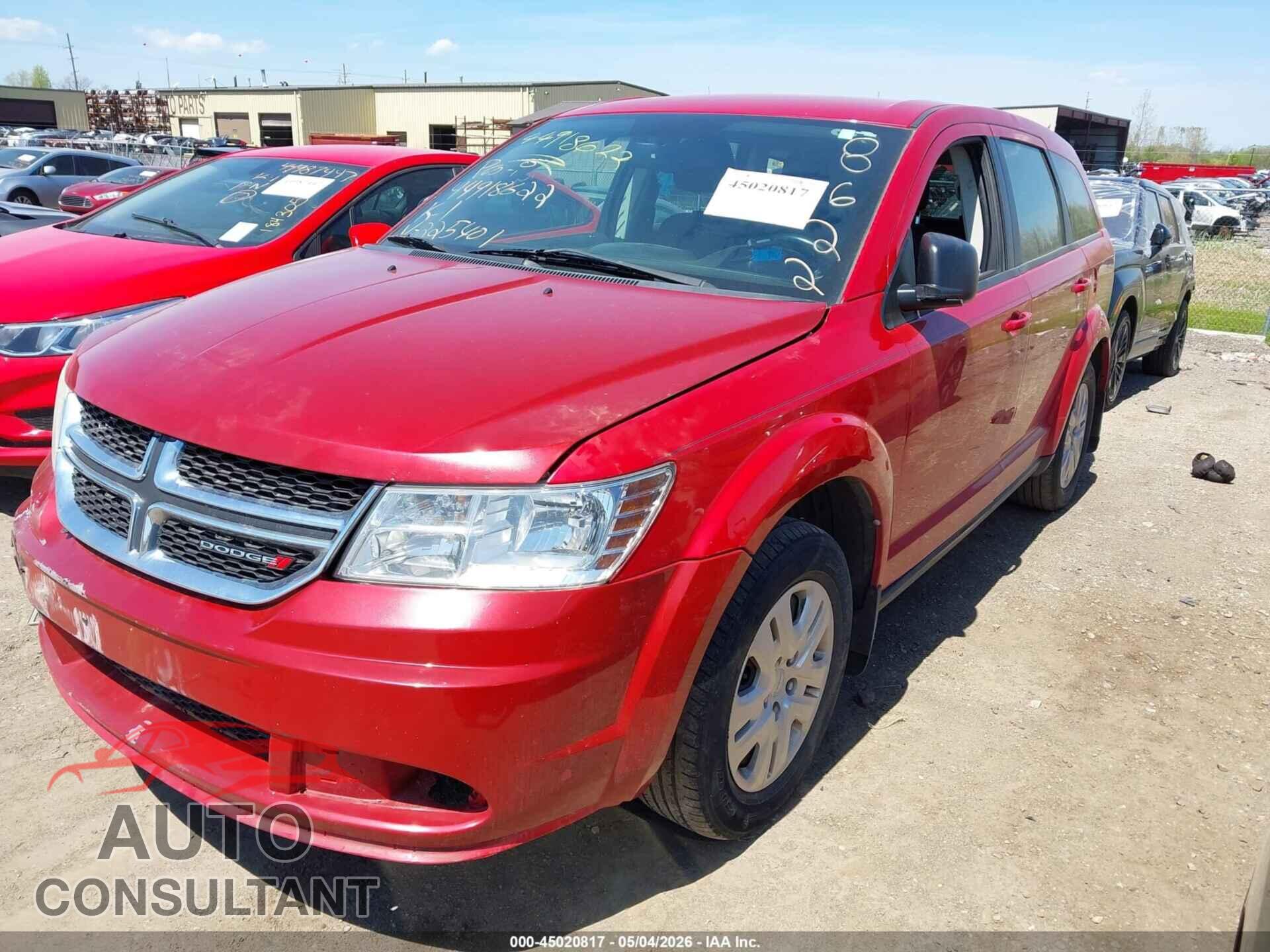 DODGE JOURNEY 2016 - 3C4PDCABXGT225401