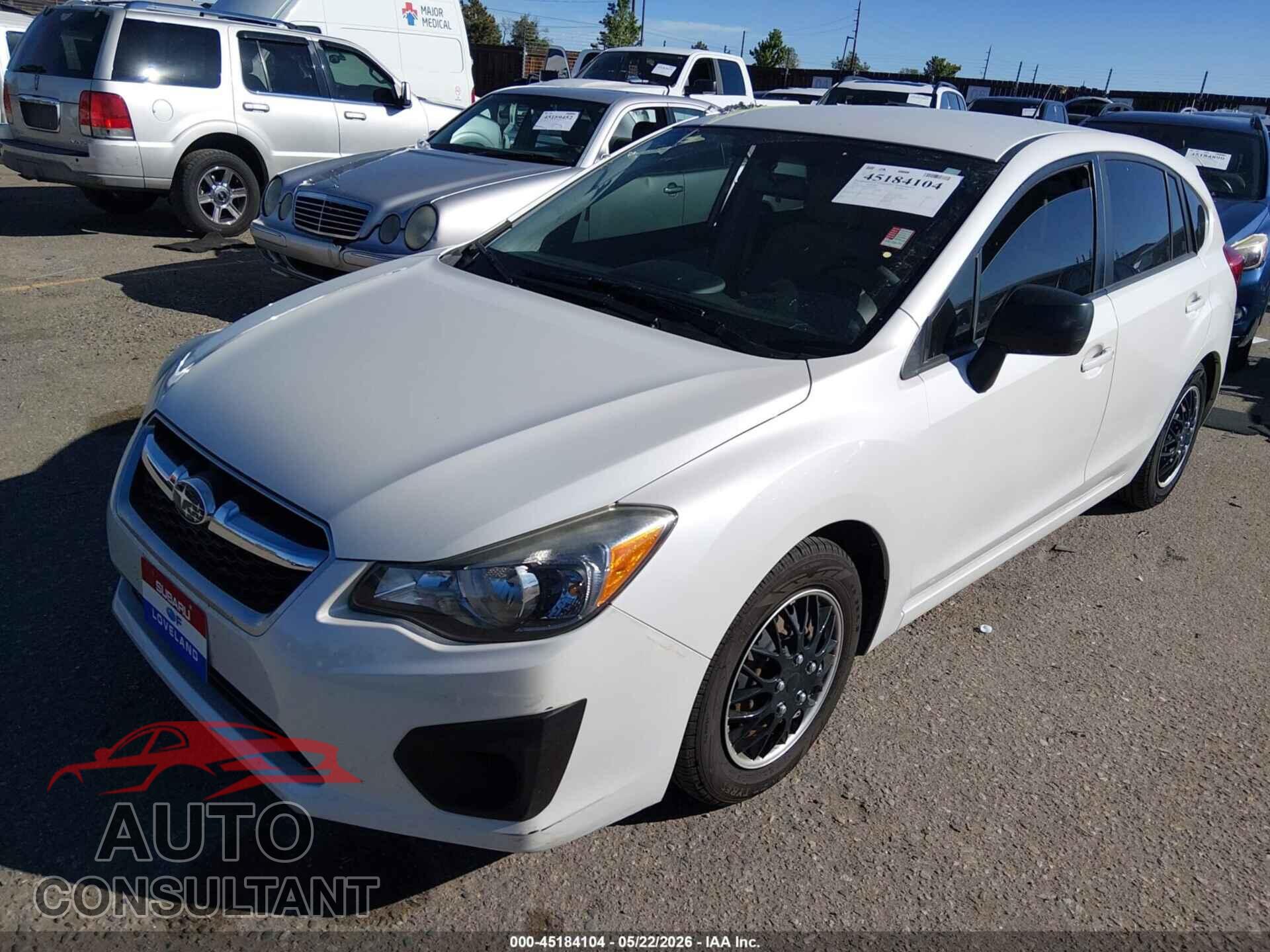 SUBARU IMPREZA 2012 - JF1GPAA61CH205700