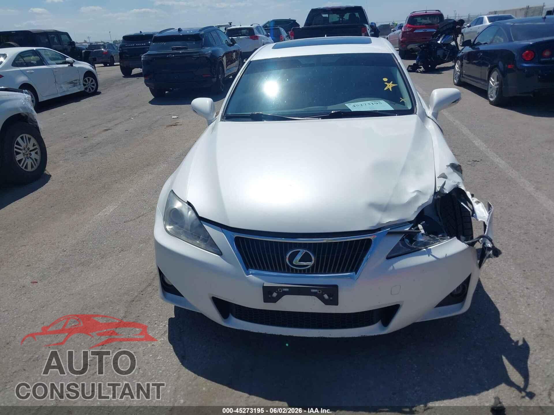 LEXUS IS 250 2012 - JTHBF5C22C5165412