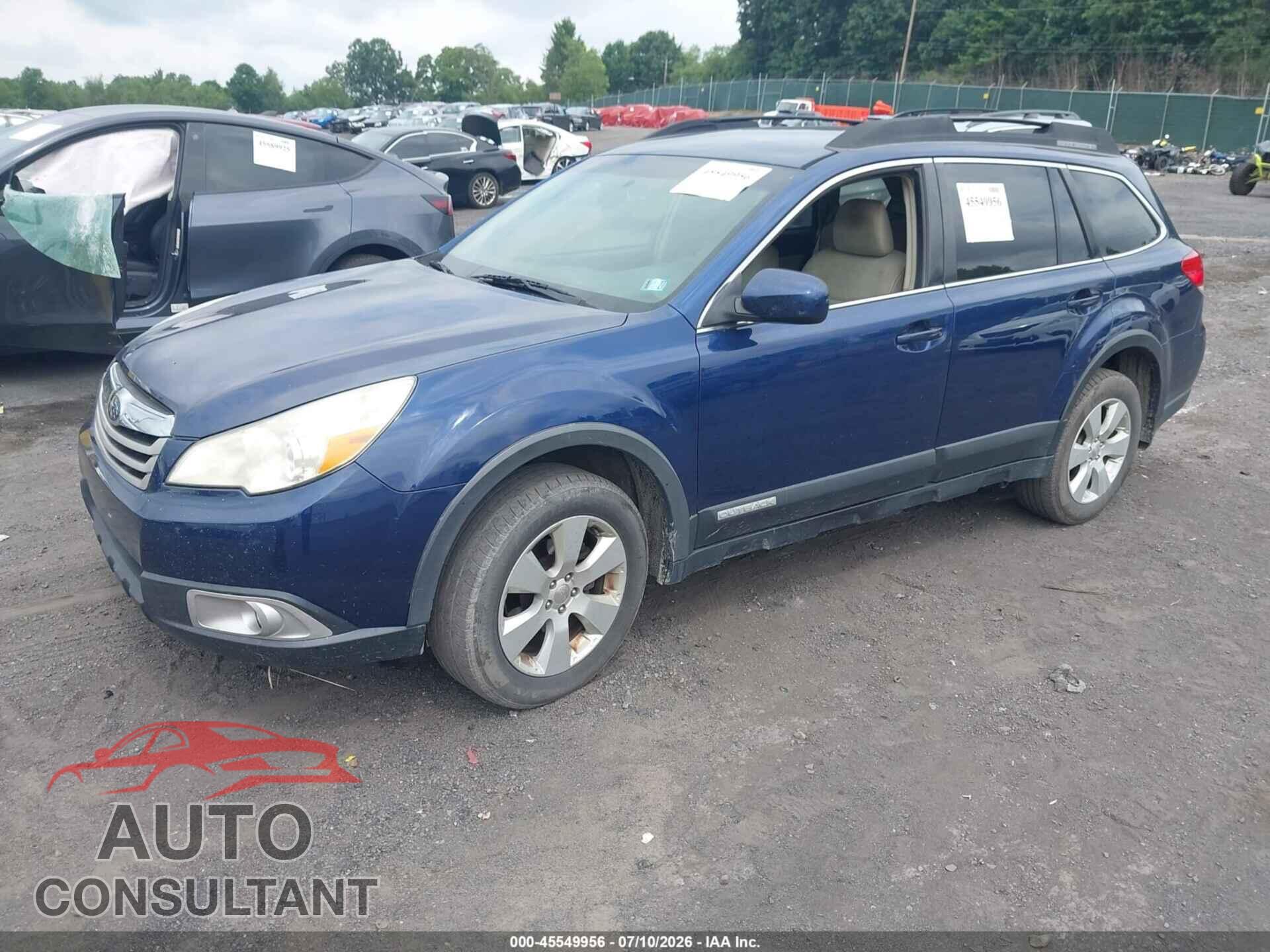 SUBARU OUTBACK 2011 - 4S4BRBCC7B3368818