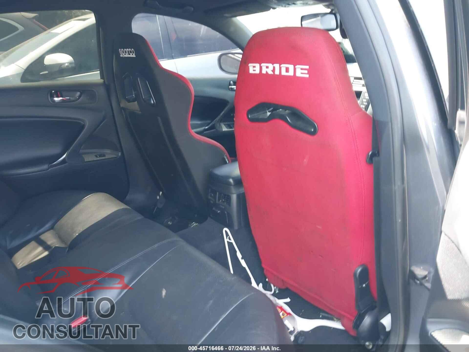 LEXUS IS F 2012 - JTHBP5C22C5010761