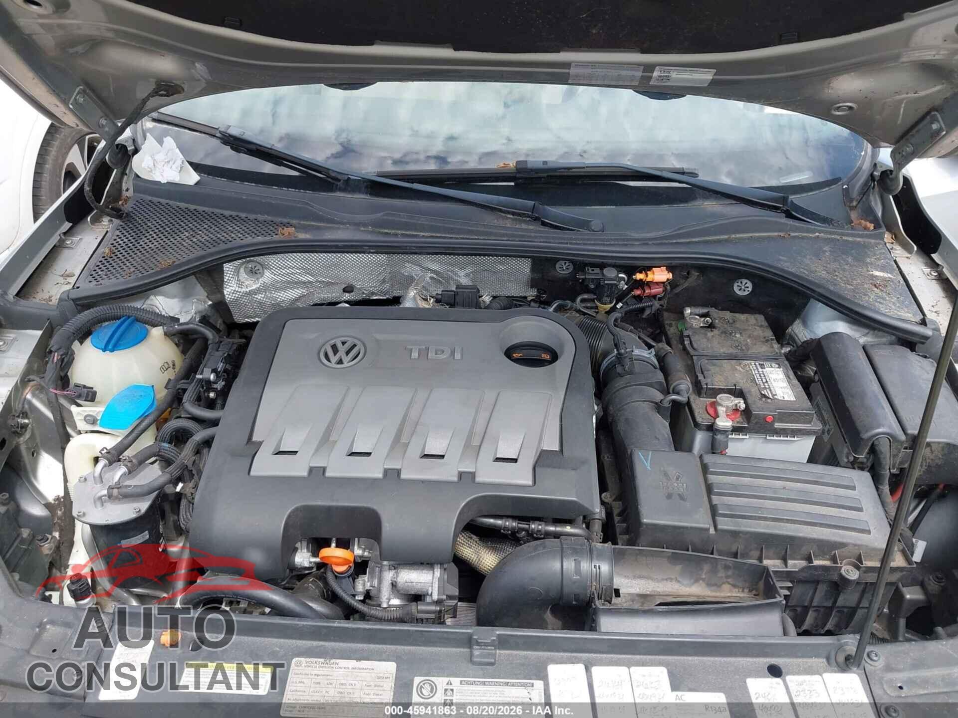VOLKSWAGEN PASSAT 2012 - 1VWBN7A3XCC074263