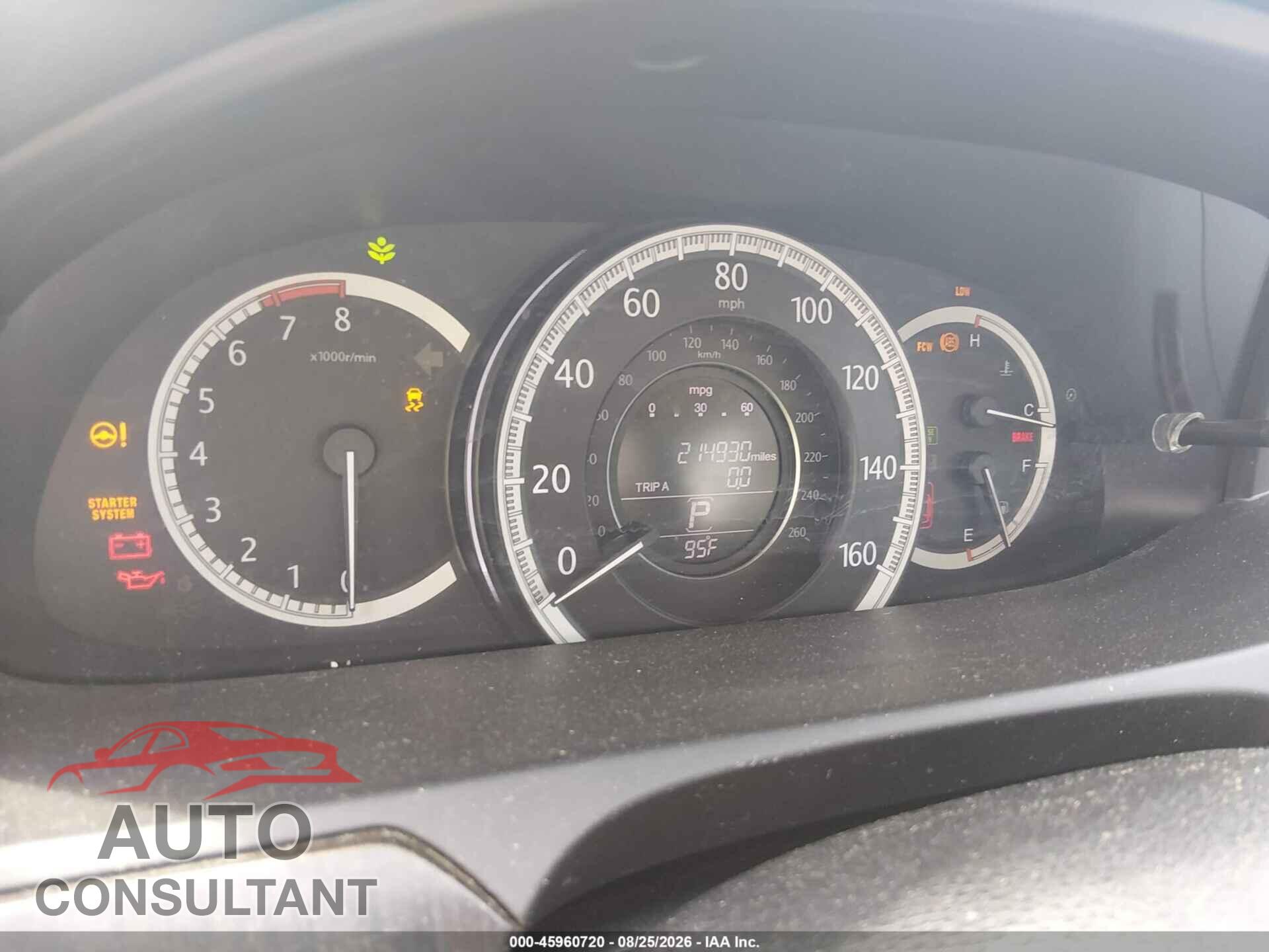 HONDA ACCORD 2014 - 1HGCR2F84EA251943