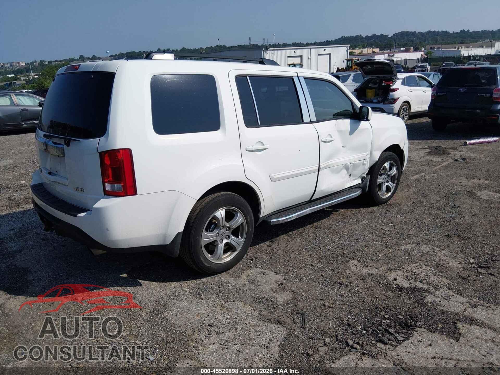 HONDA PILOT 2012 - 5FNYF4H50CB043431