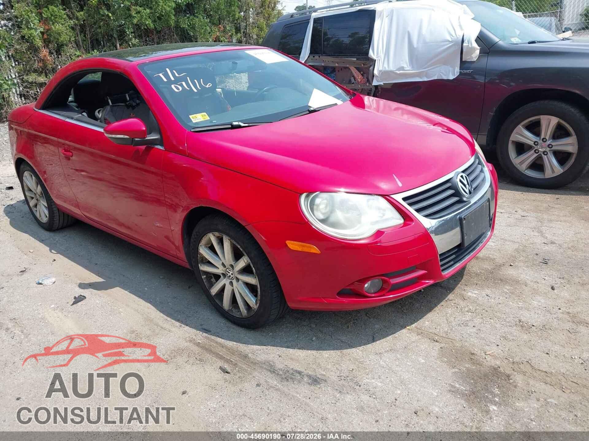 VOLKSWAGEN EOS 2009 - WVWBA71F99V014240