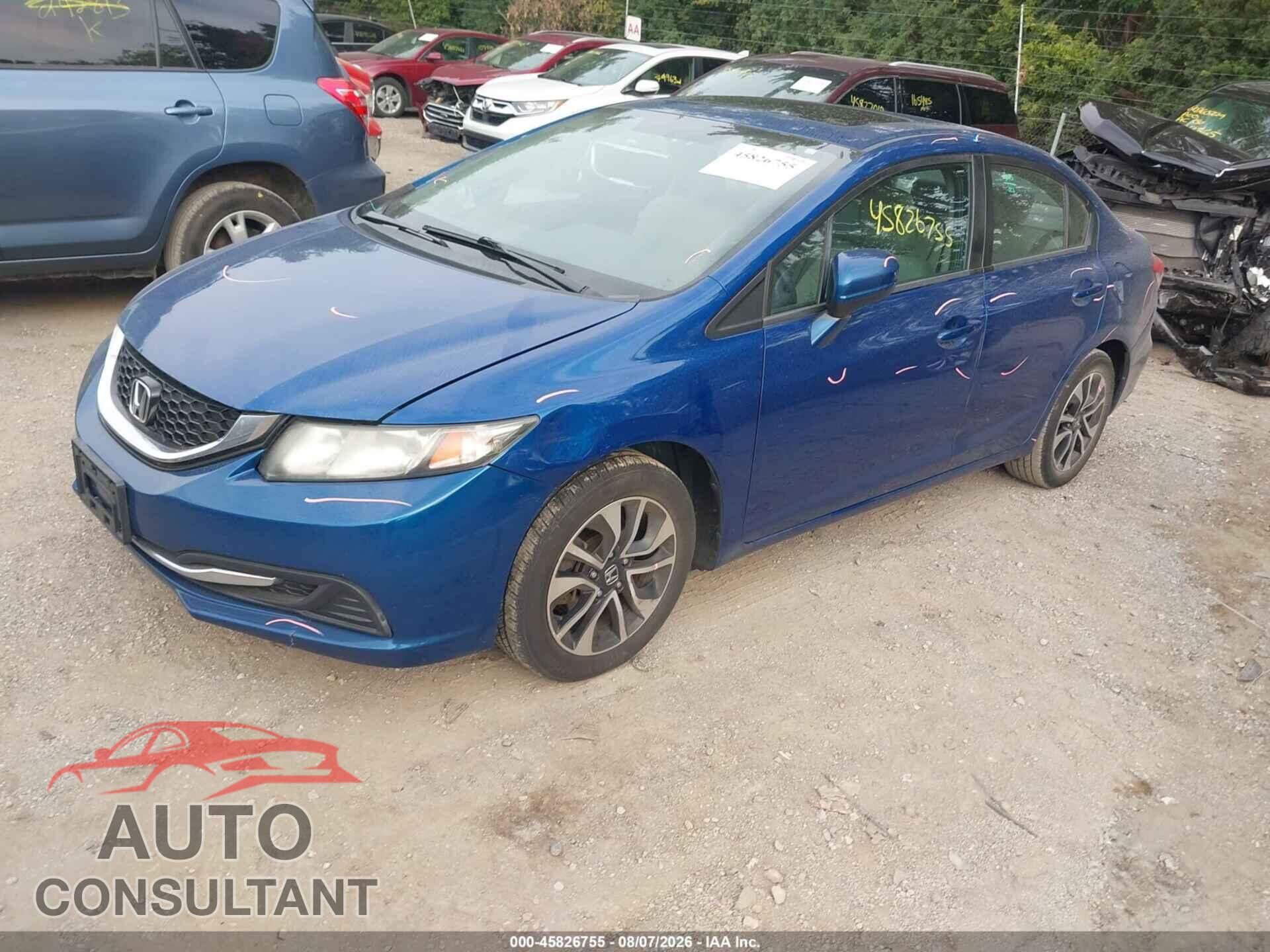 HONDA CIVIC 2014 - 19XFB2F89EE041402