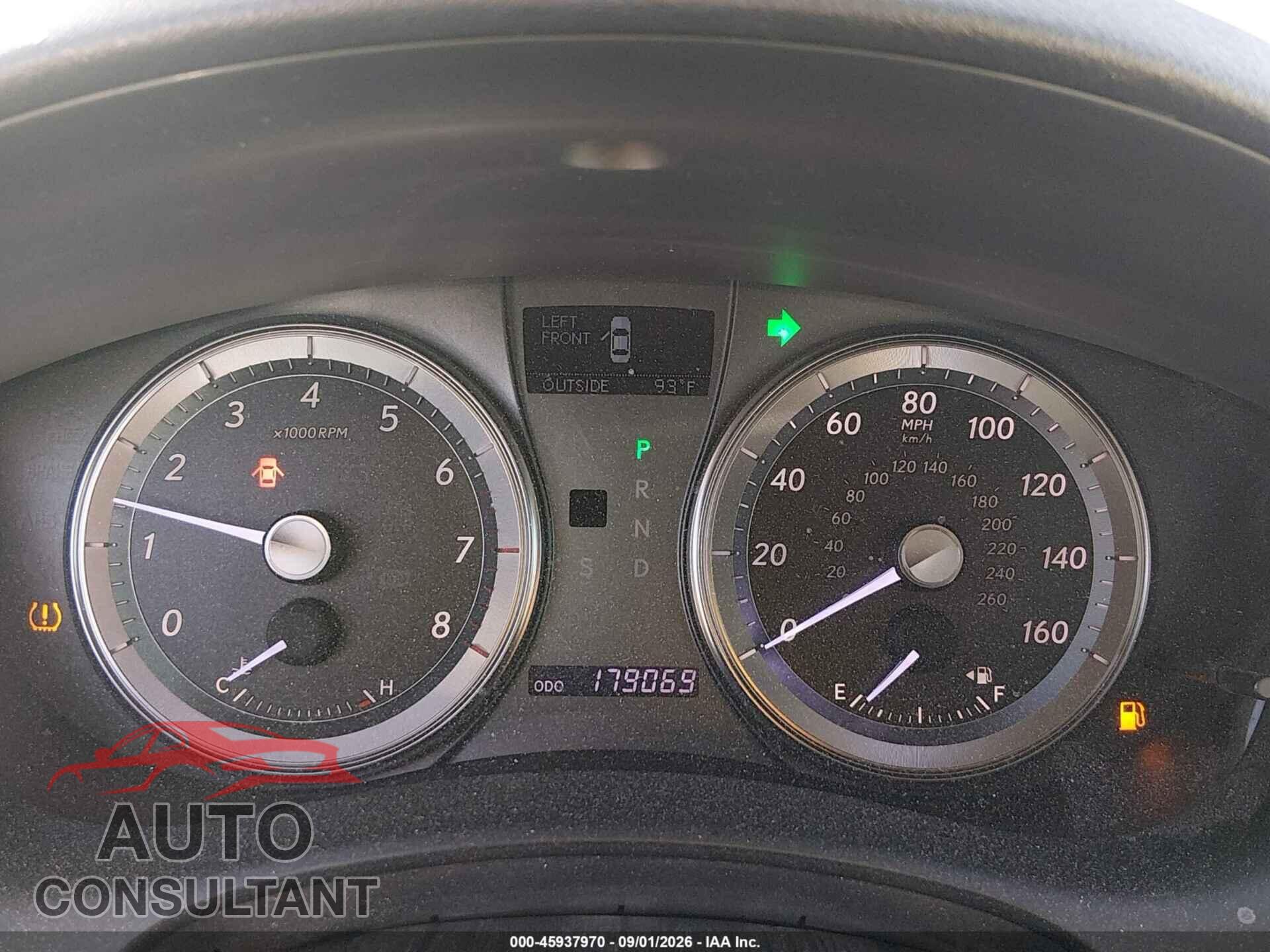 LEXUS ES 350 2011 - JTHBK1EG9B2469219