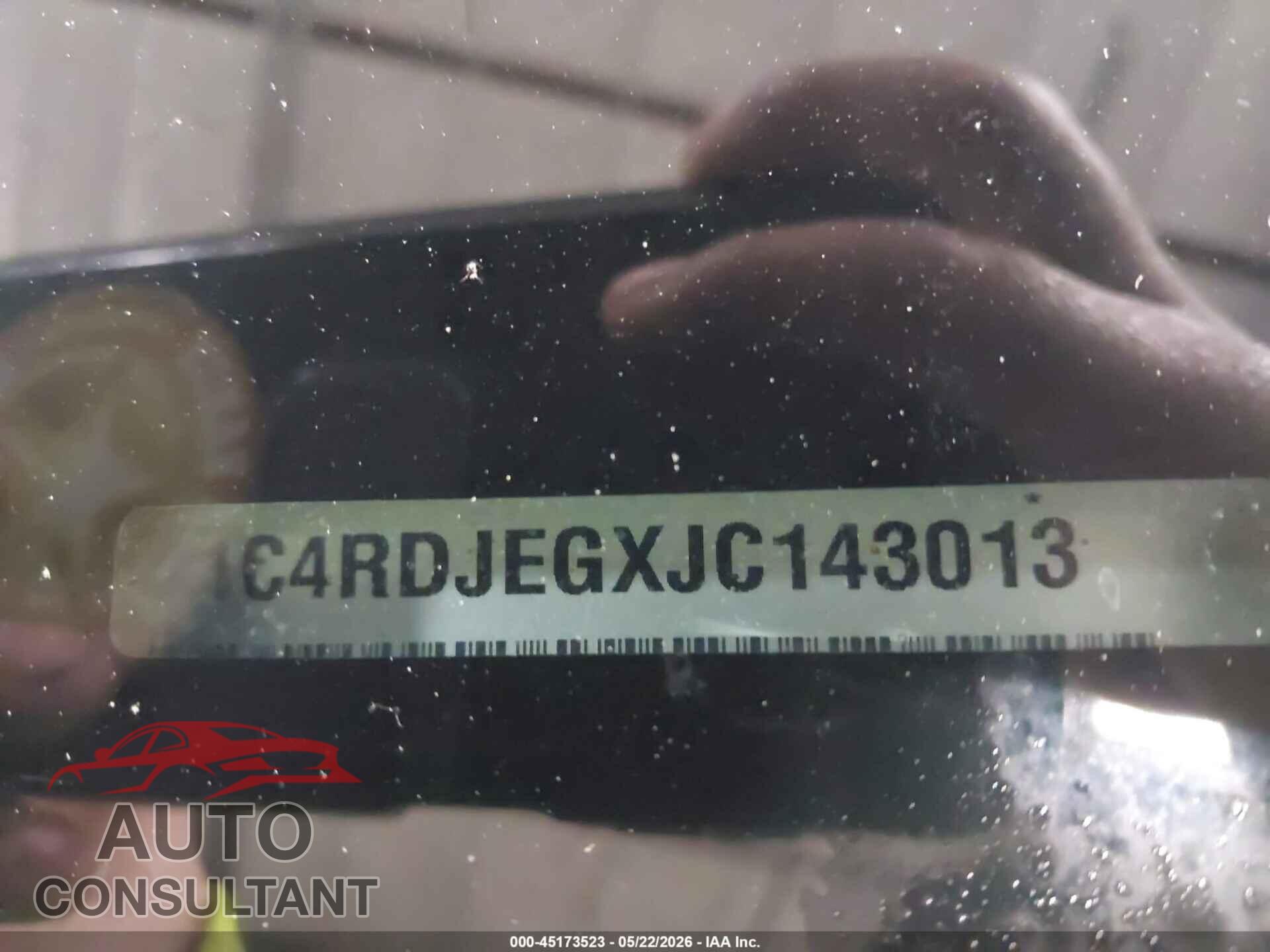 DODGE DURANGO 2018 - 1C4RDJEGXJC143013