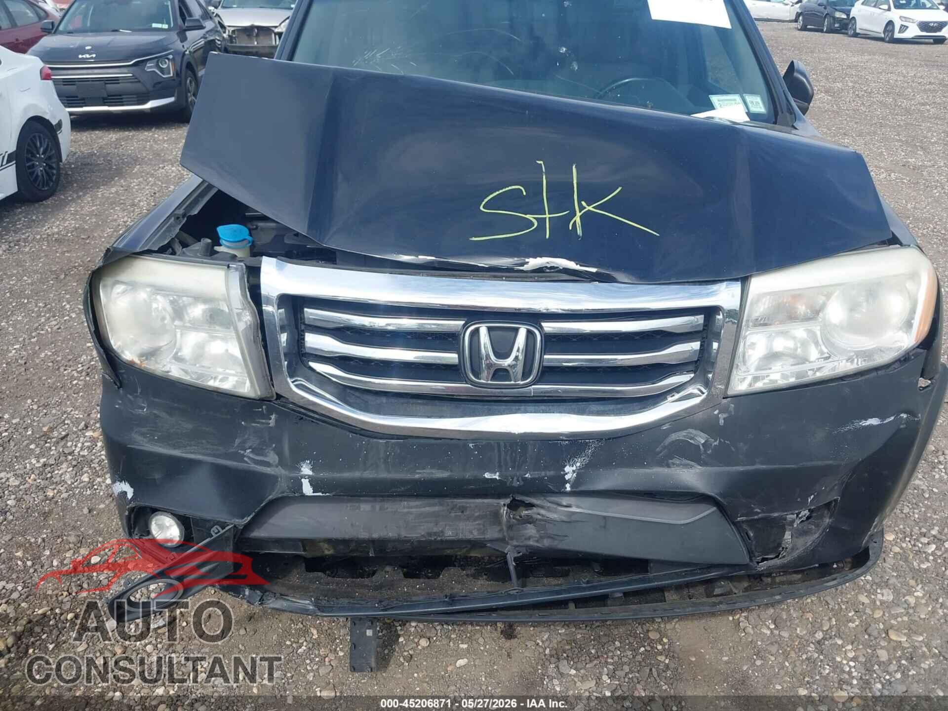 HONDA PILOT 2012 - 5FNYF4H56CB085134