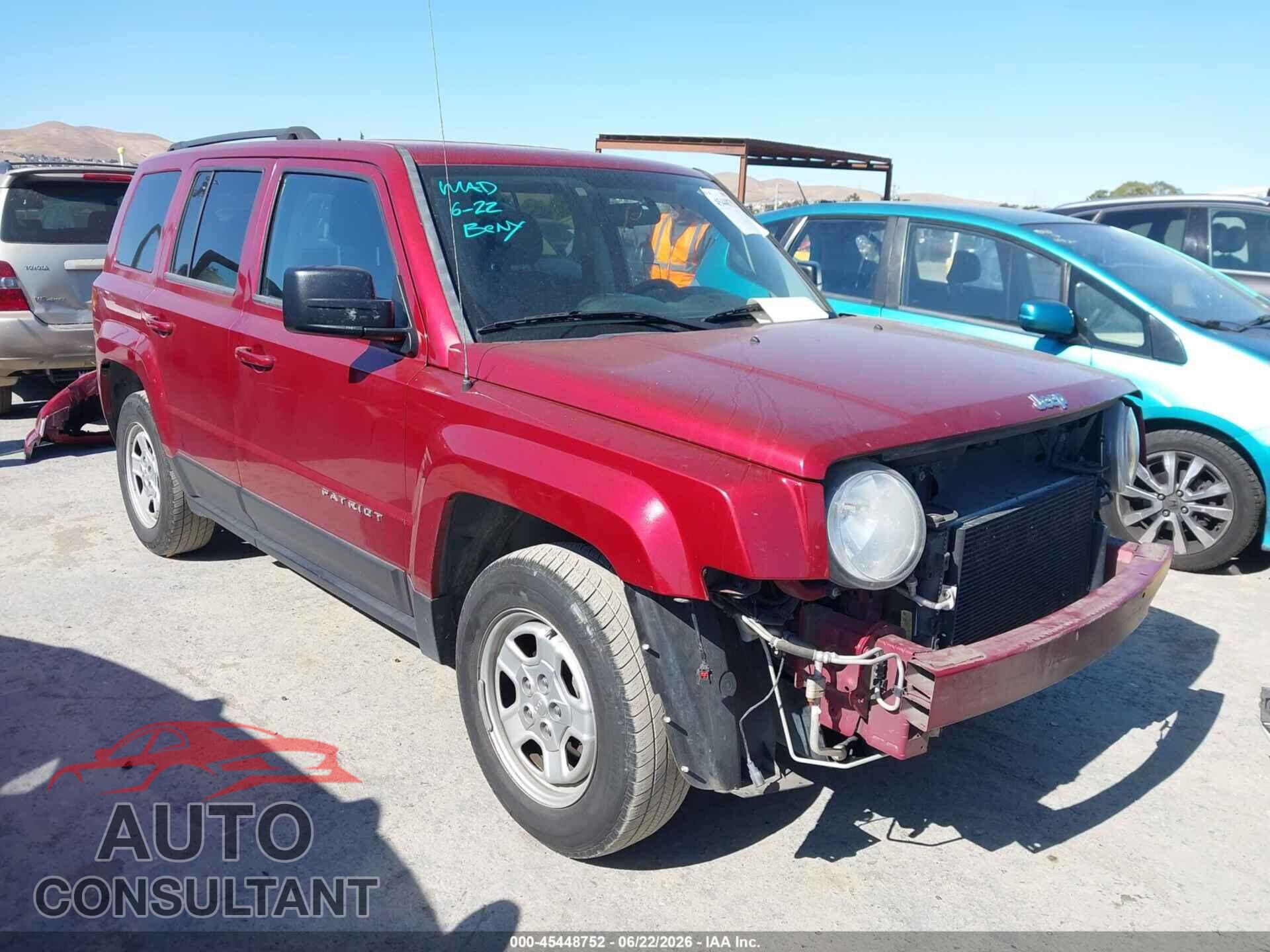 JEEP PATRIOT 2014 - 1C4NJPBA2ED722930