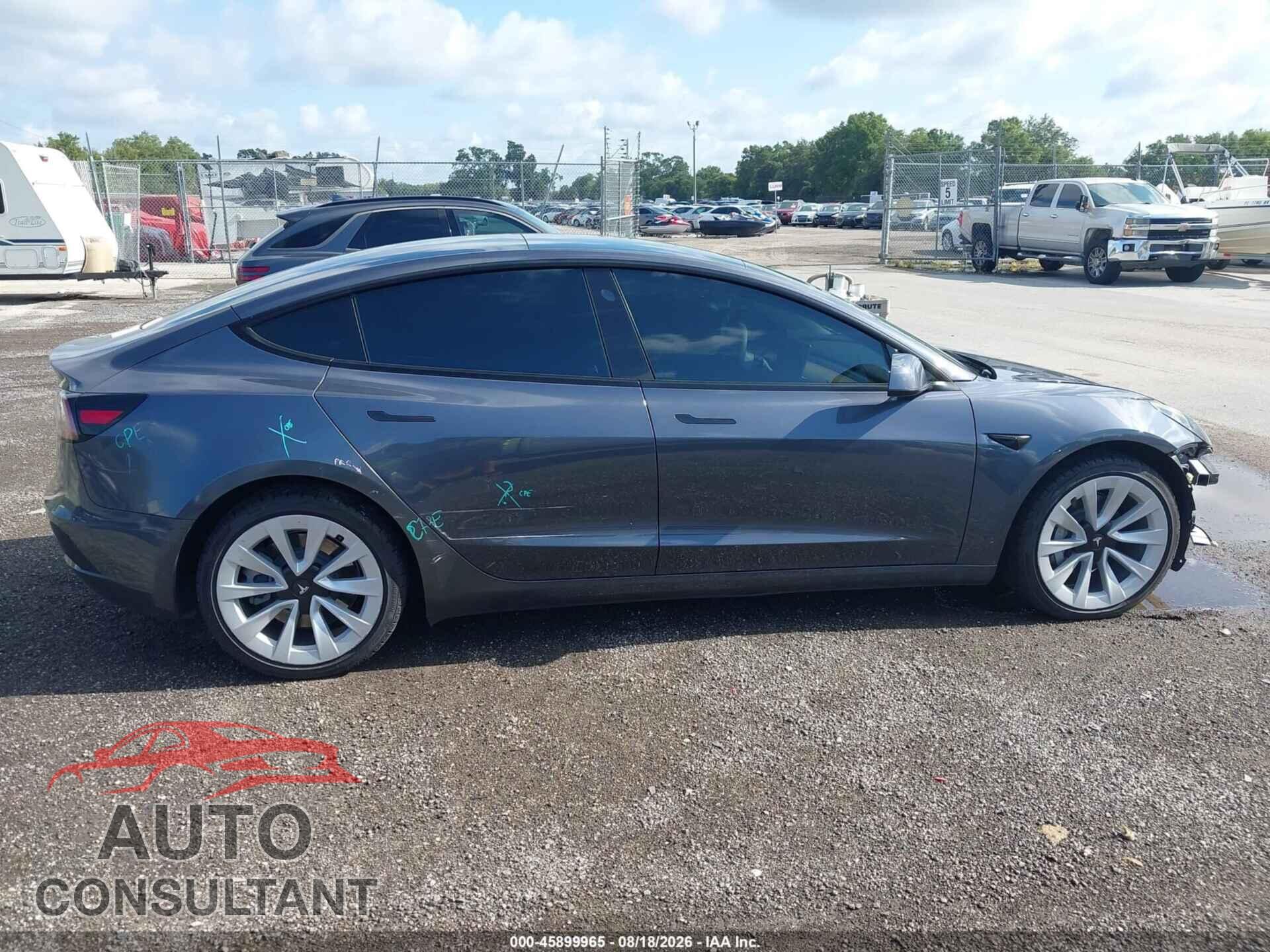 TESLA MODEL 3 2022 - 5YJ3E1EB6NF342544