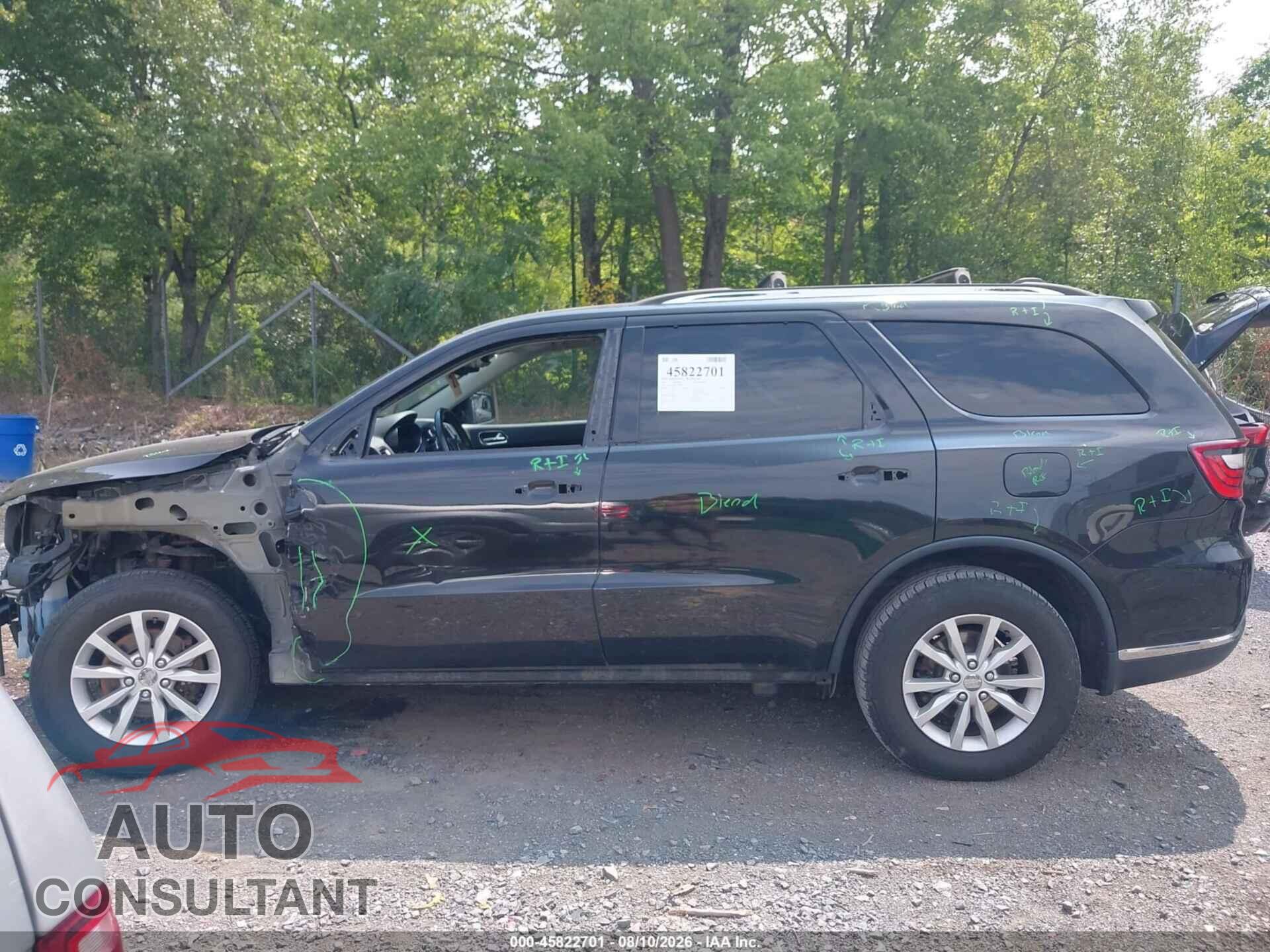 DODGE DURANGO 2015 - 1C4RDJAG8FC709909