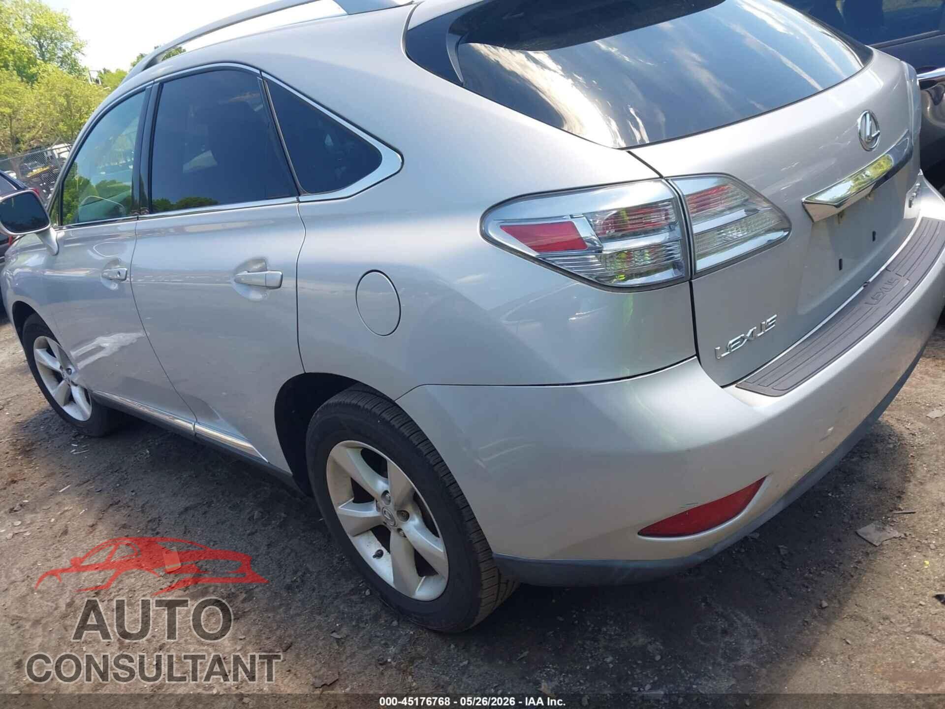 LEXUS RX 350 2010 - 2T2BK1BA2AC034877