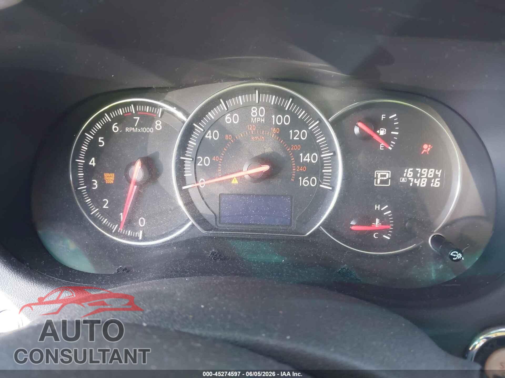 NISSAN MAXIMA 2012 - 1N4AA5AP2CC816758