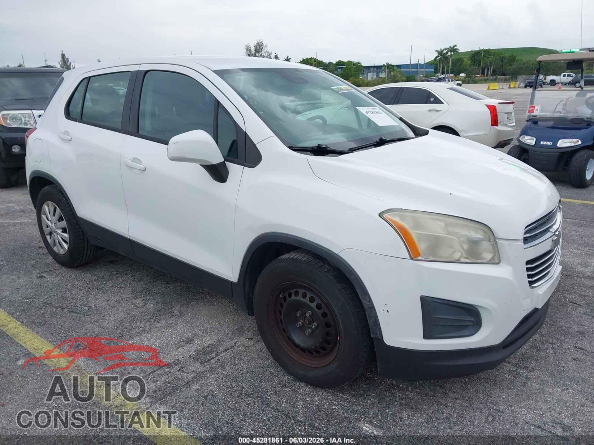 CHEVROLET TRAX 2015 - KL7CJKSB0FB127281