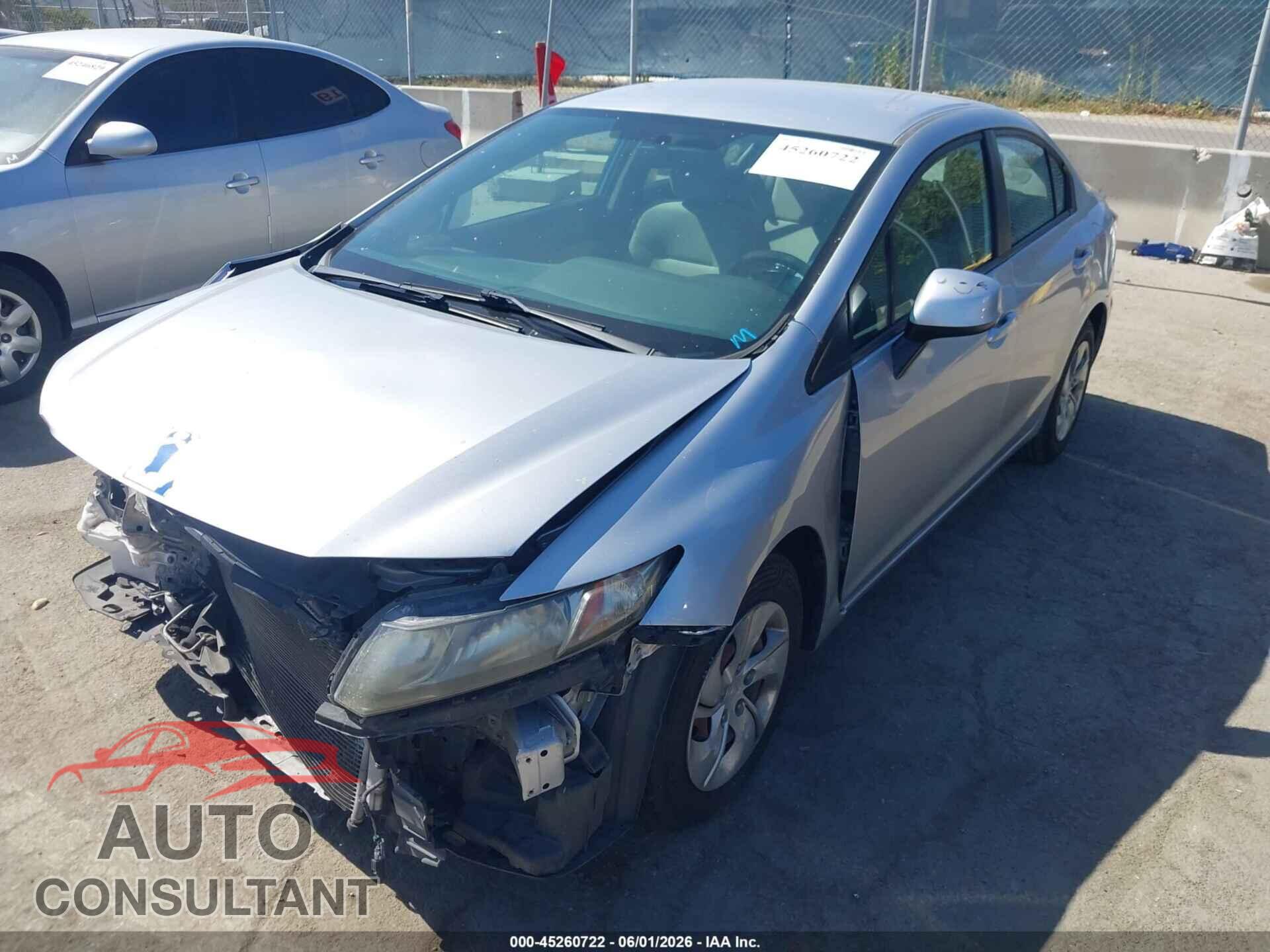 HONDA CIVIC 2013 - 19XFB2F50DE229813