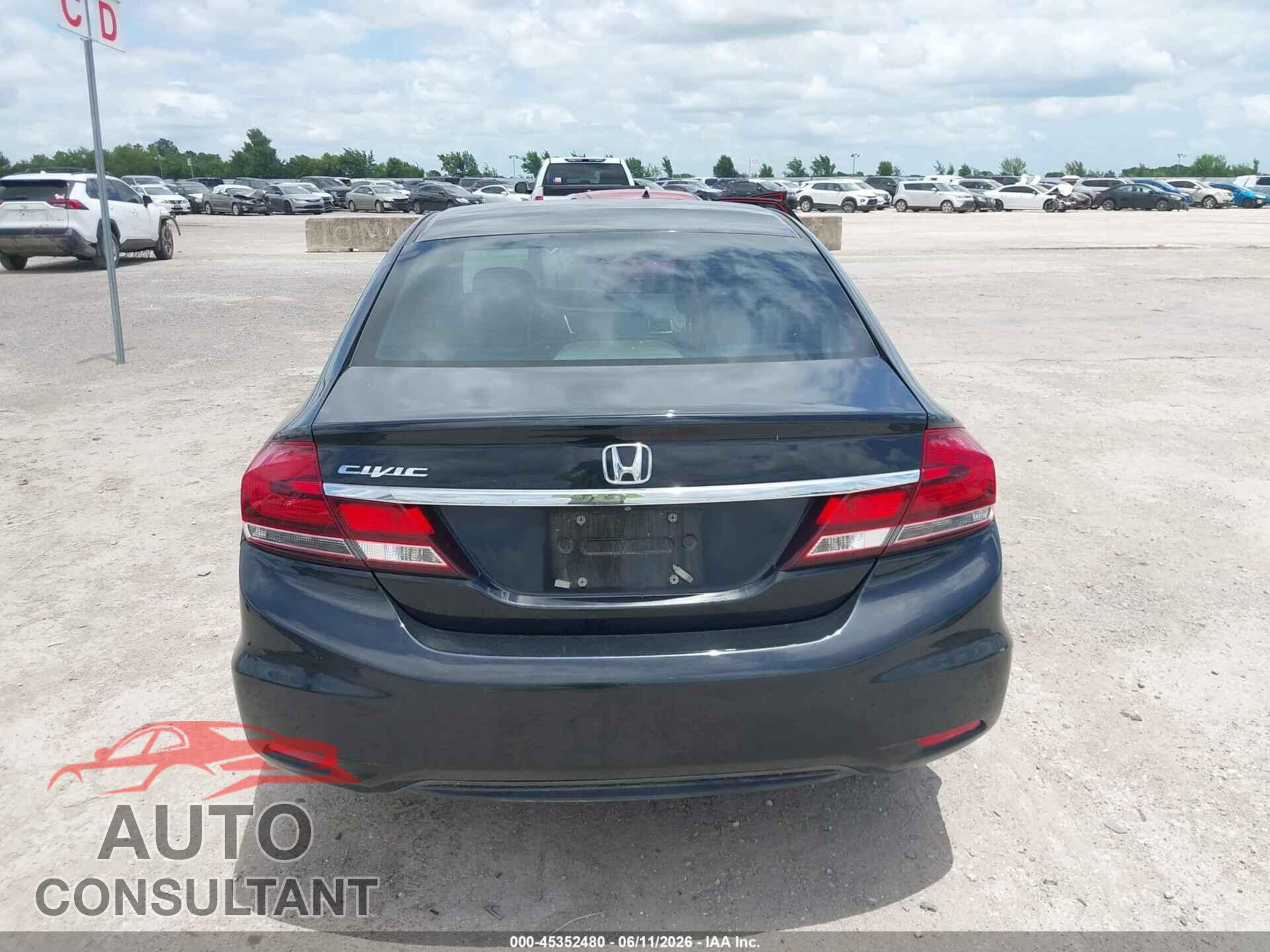 HONDA CIVIC 2013 - 19XFB2F54DE019506
