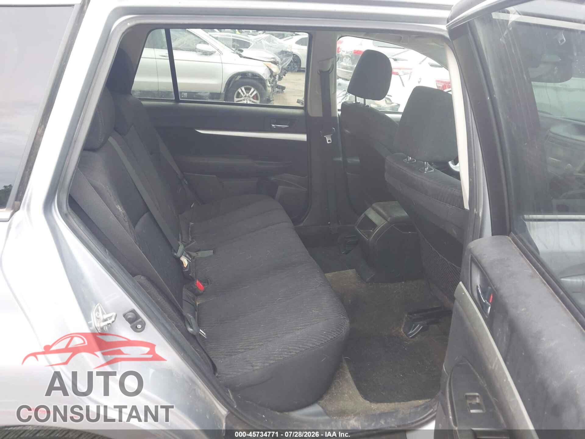 SUBARU OUTBACK 2012 - 4S4BRBGC8C3264026