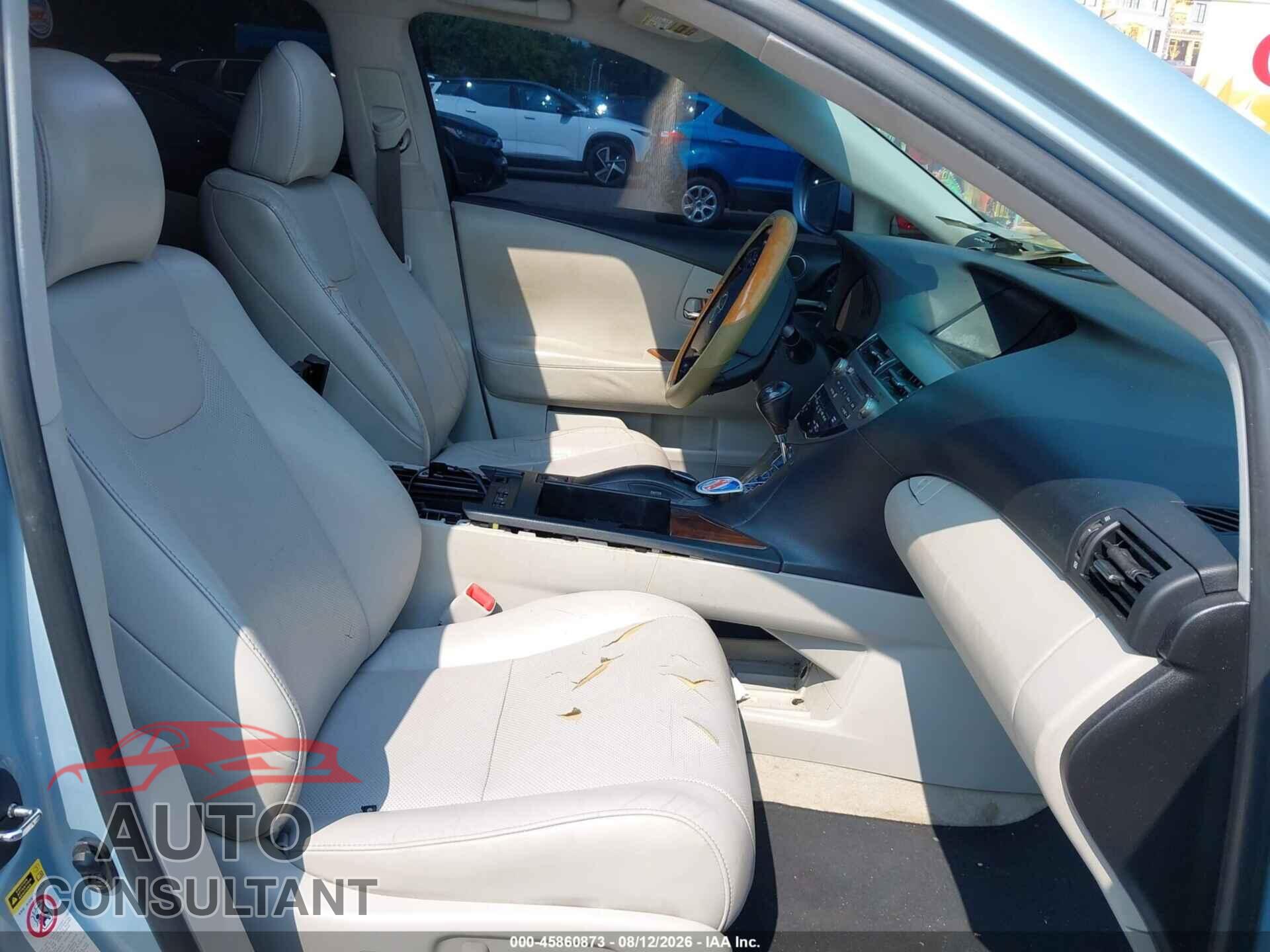 LEXUS RX 350 2011 - 2T2BK1BA2BC099391