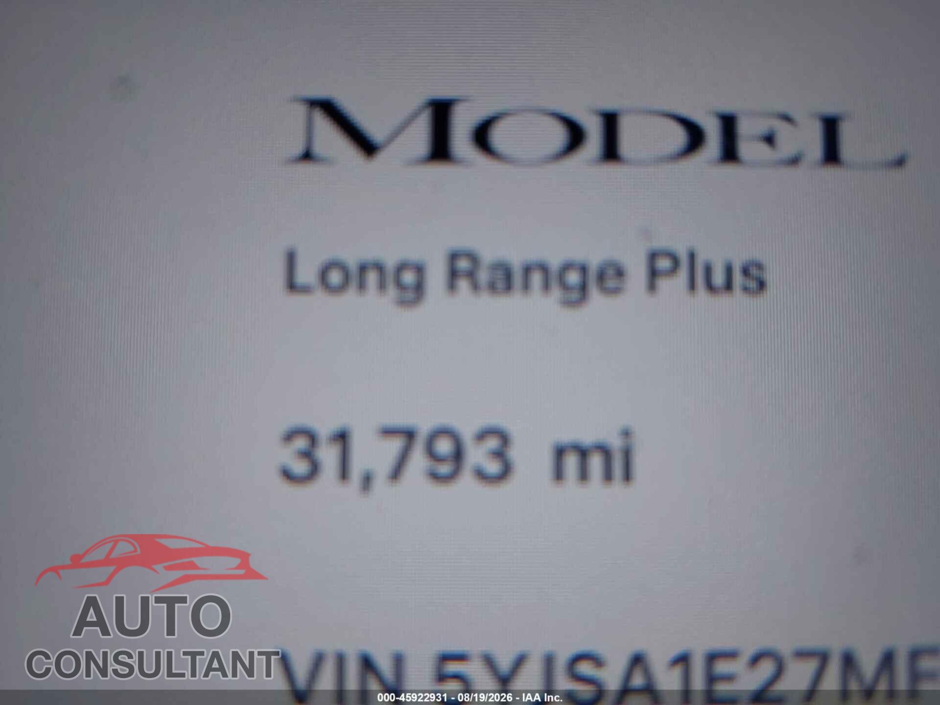TESLA MODEL S 2021 - 5YJSA1E27MF421632