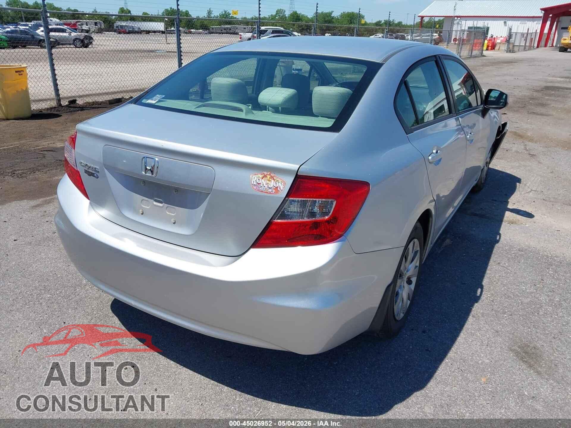 HONDA CIVIC 2012 - 2HGFB2F57CH580903