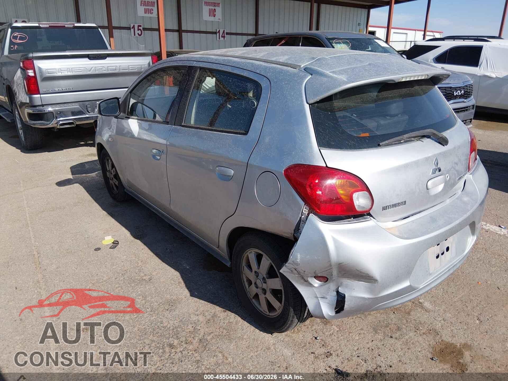 MITSUBISHI MIRAGE 2014 - ML32A4HJ2EH025679